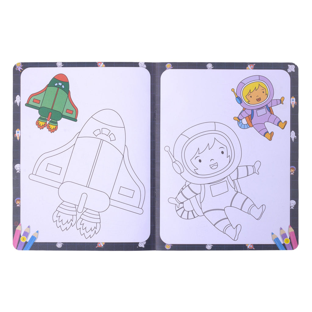 Colouring Book - In the Space L21.5 x W28cm 16pages 1Book