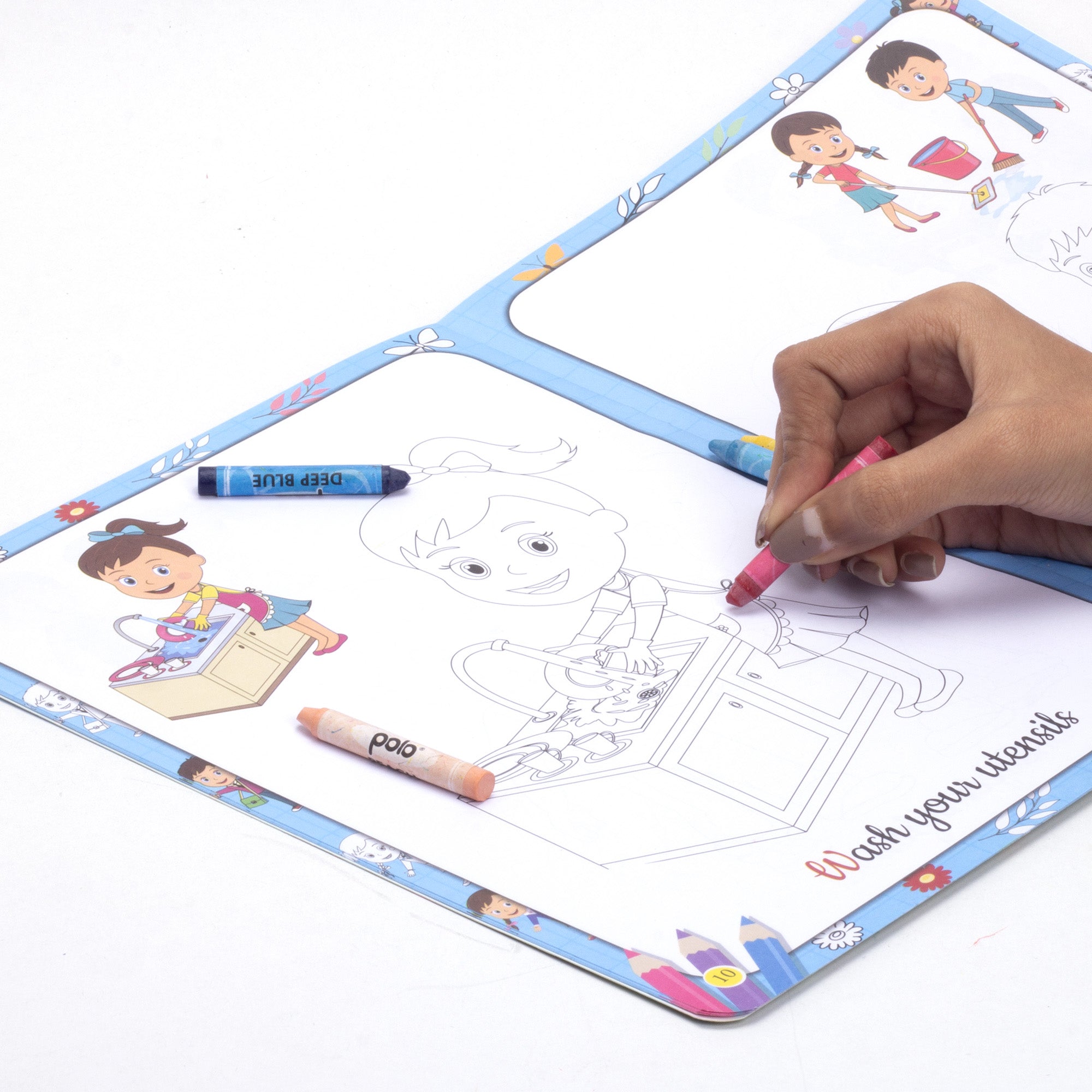 My First Good Habits Copy to Colour L21.5 x W28cm 16pages 1Book