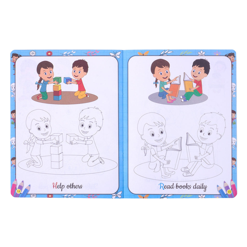 My First Good Habits Copy to Colour L21.5 x W28cm 16pages 1Book
