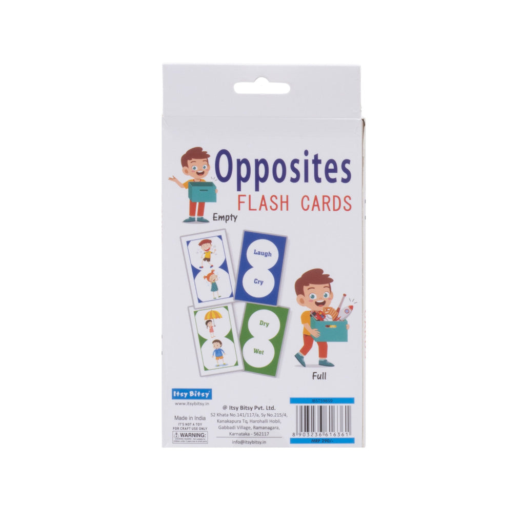 Flash Cards - Opposites L8.4 x W15cm 30pages 1Book