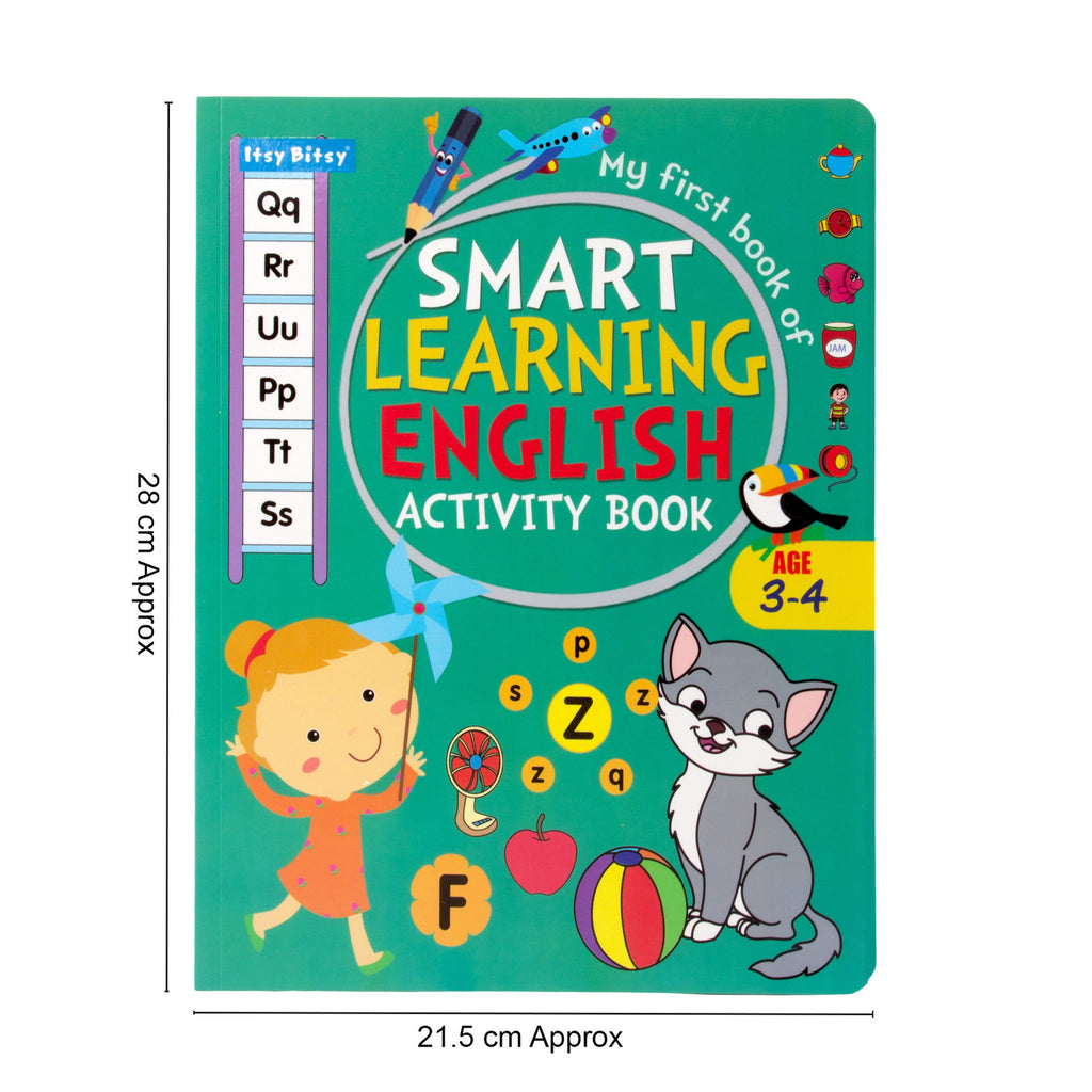 My First Smart Learning Activity Book English (3-4 Years) L21.5 x W28cm 64pages 1Book