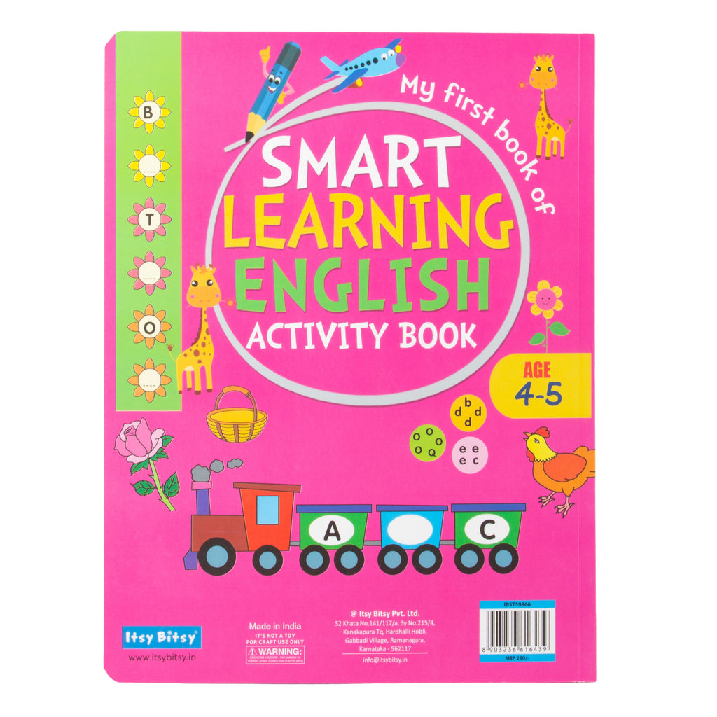 My First Smart Learning Activity Book English (4-5 Years) L21.5 x W28cm 64pages 1Book