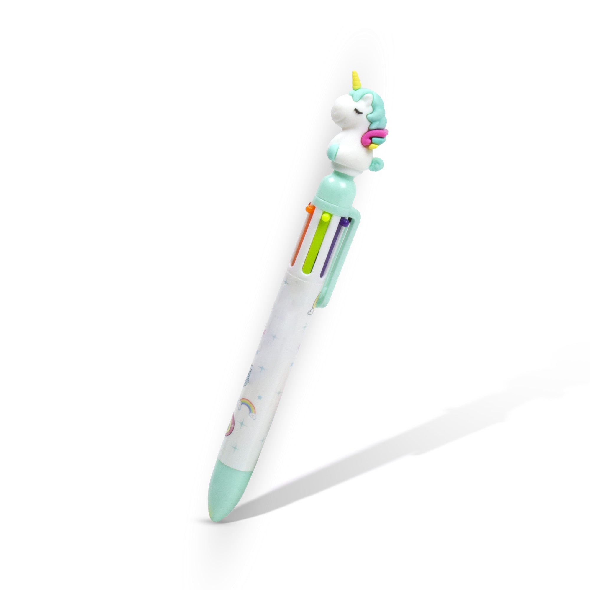 Ballpoint Pen 6-in-1 Multicolour Unicorn design 0.7mm Tip 1pc