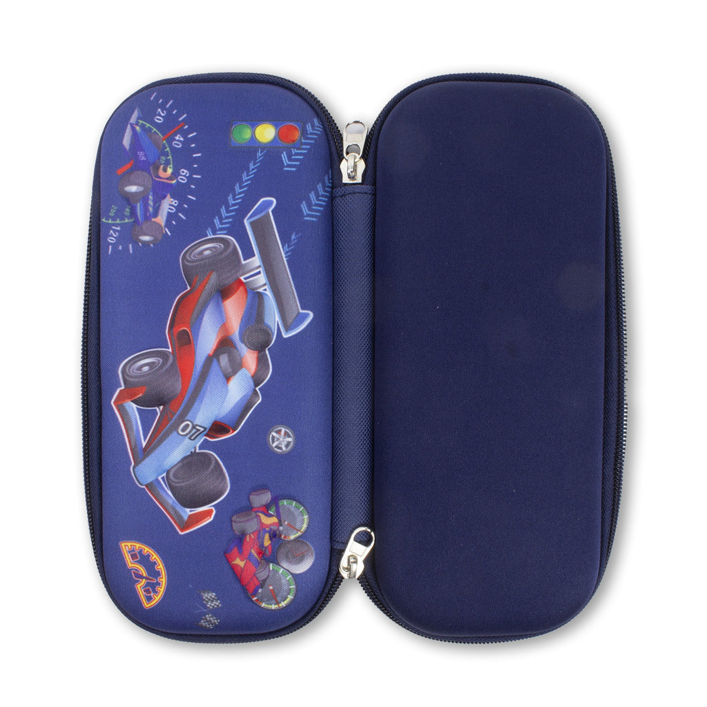 3D Hard Pencil Case Racing Car 1pc