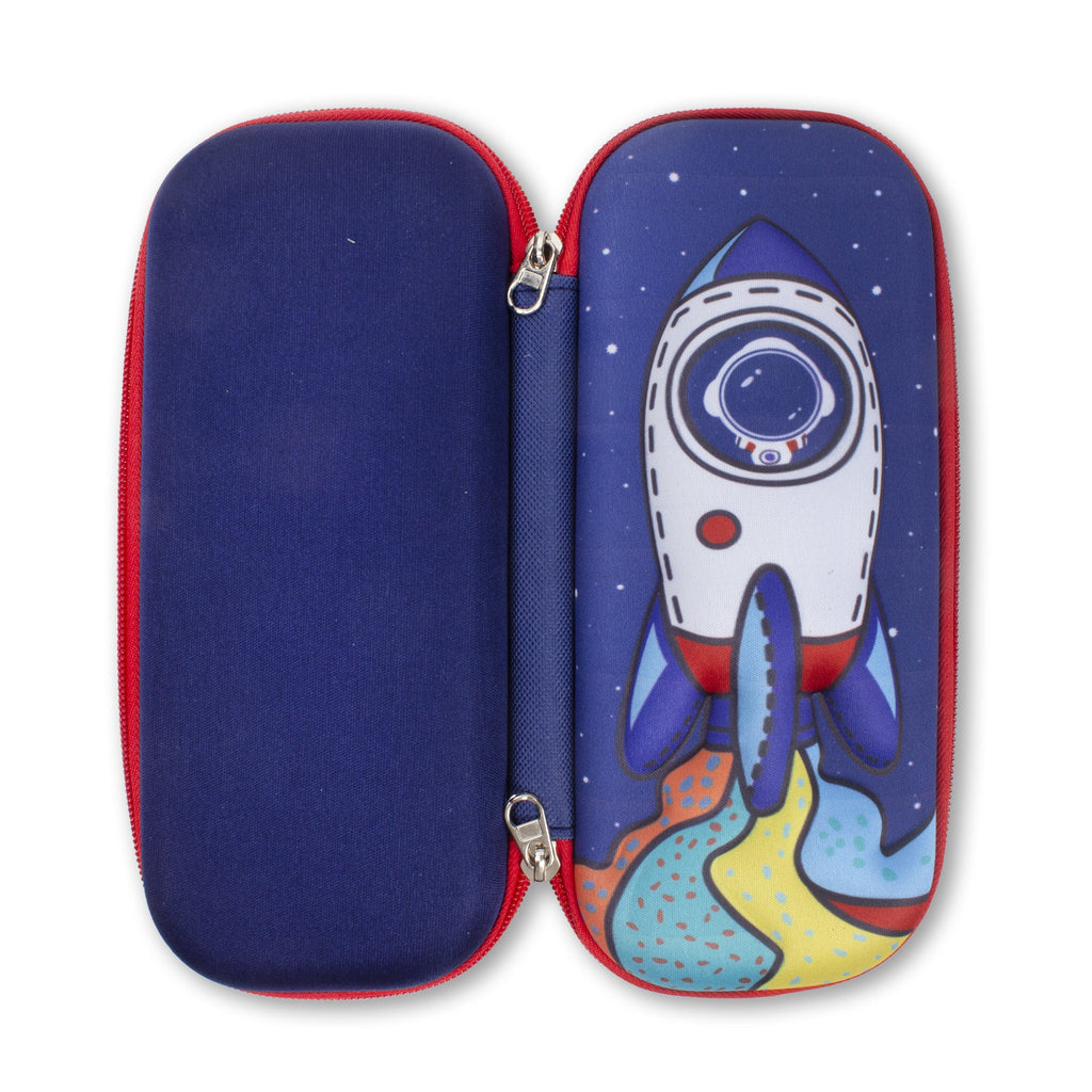 3D Hard Pencil Case Rocket Adventure 1pc