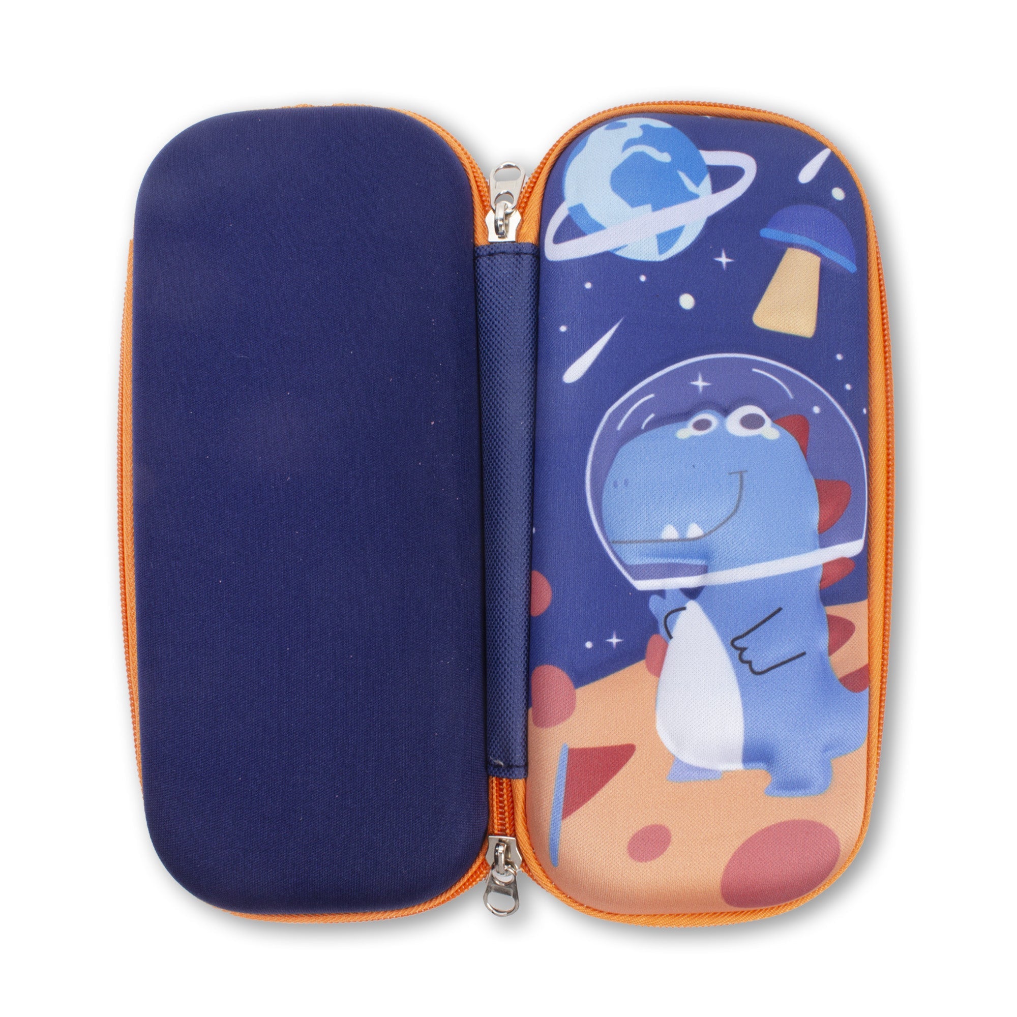 3D Hard Pencil Case Space Dino 1pc