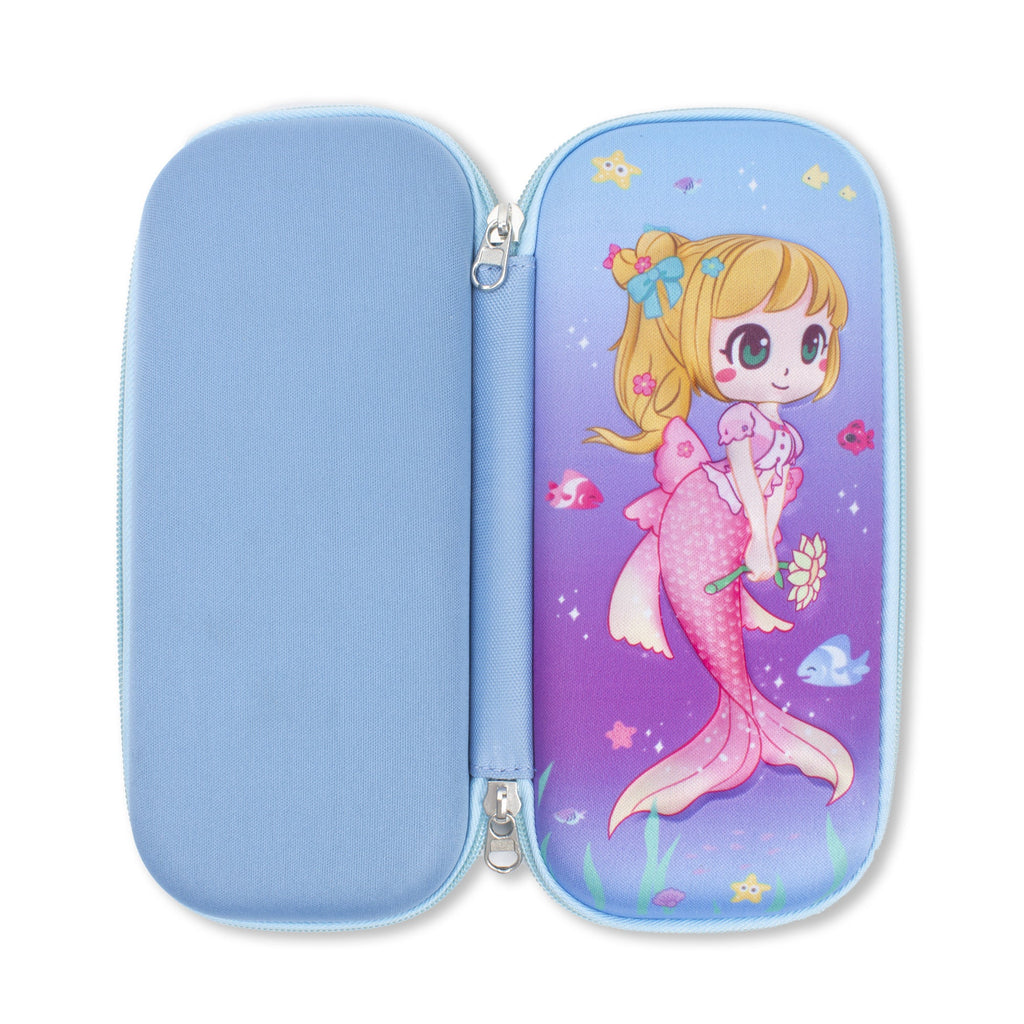 3D Hard Pencil Case Pretty Mermaid 1pc