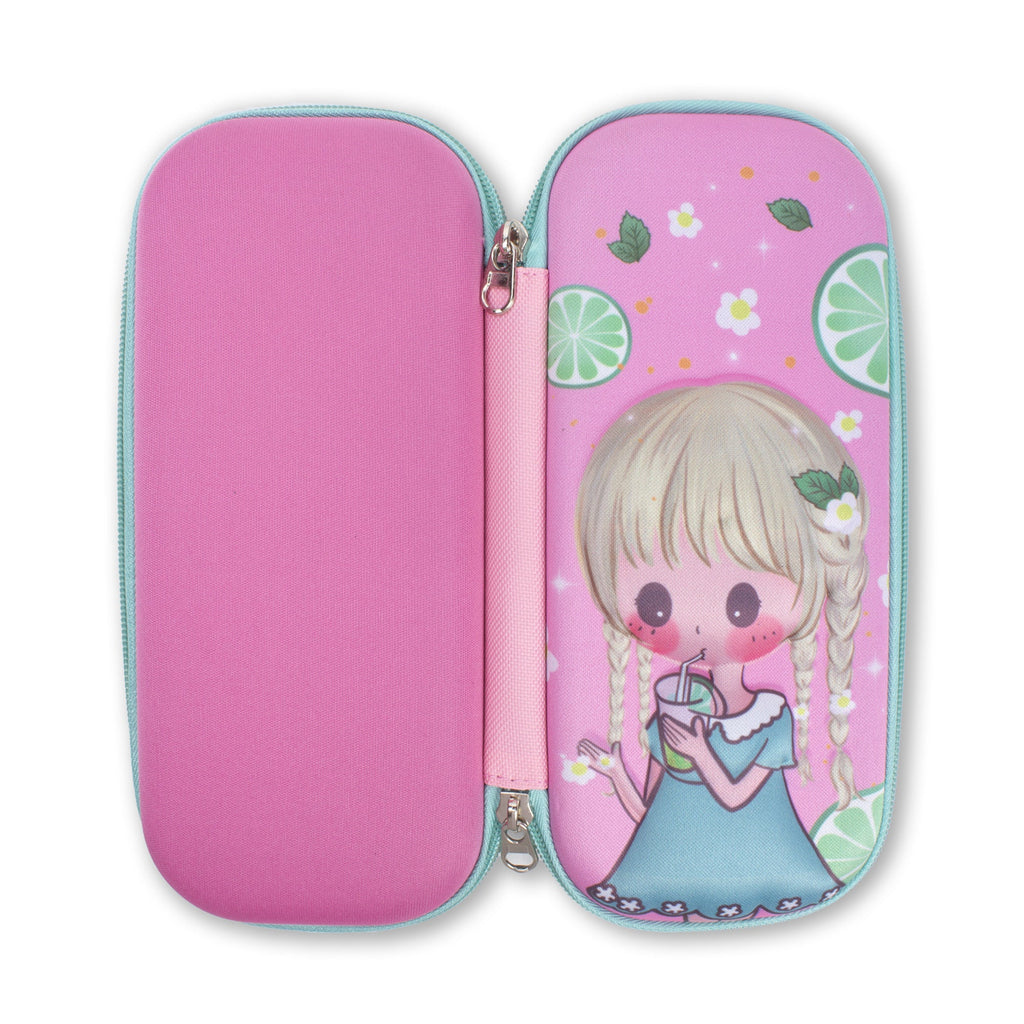 3D Hard Pencil Case Lemonade Time 1pc