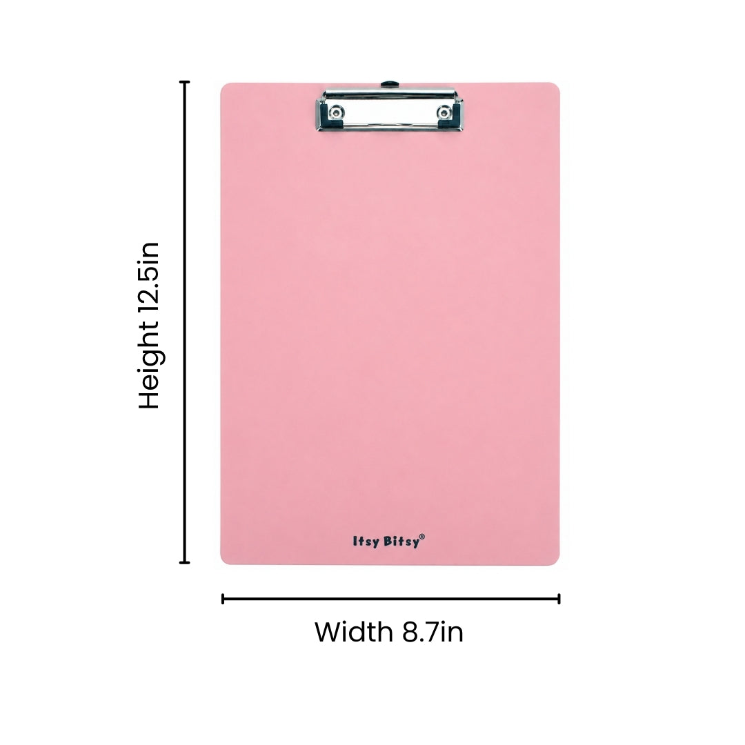 Exam Clipboard Plastic Pink A4 1pc