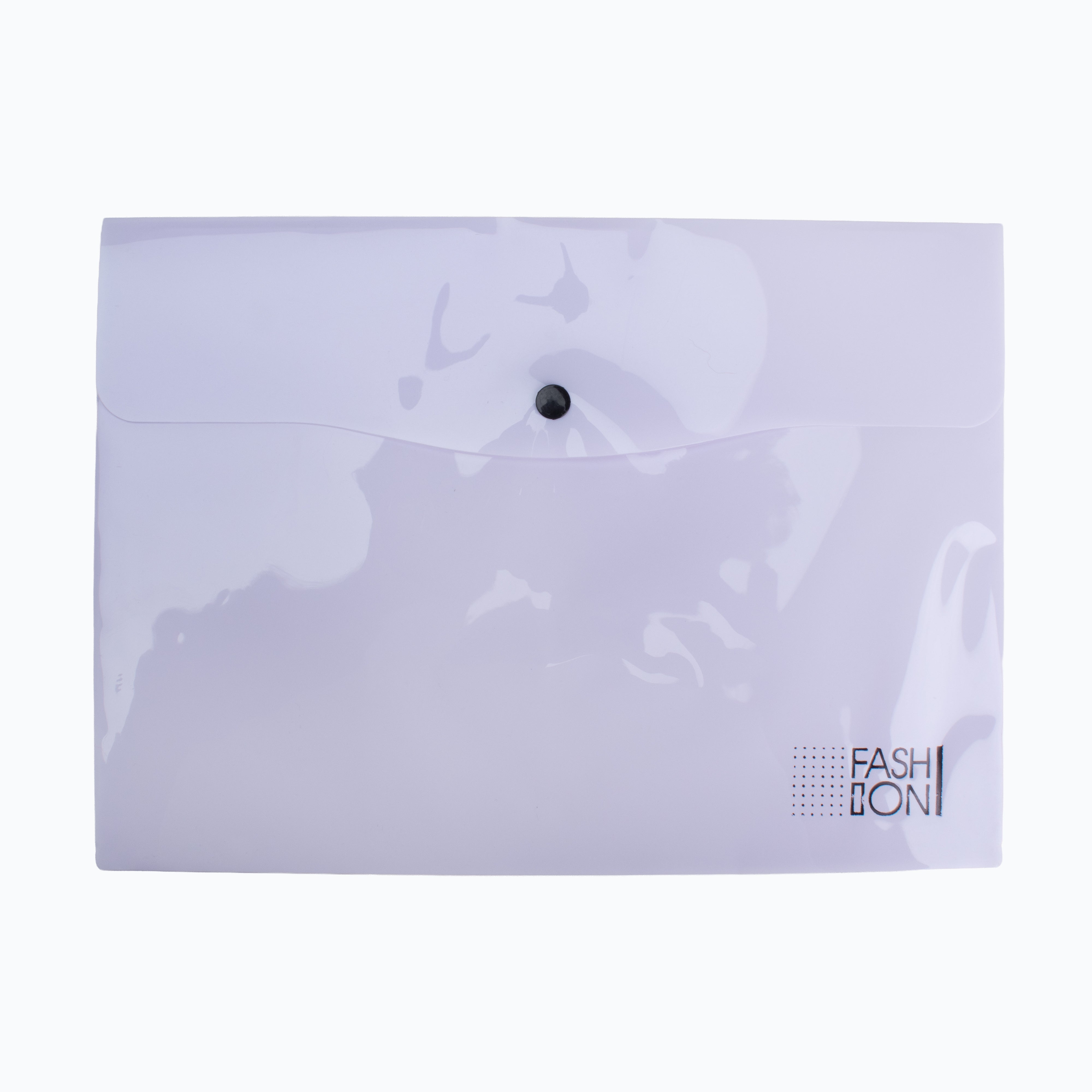 Button Folder Purple A4 1pc