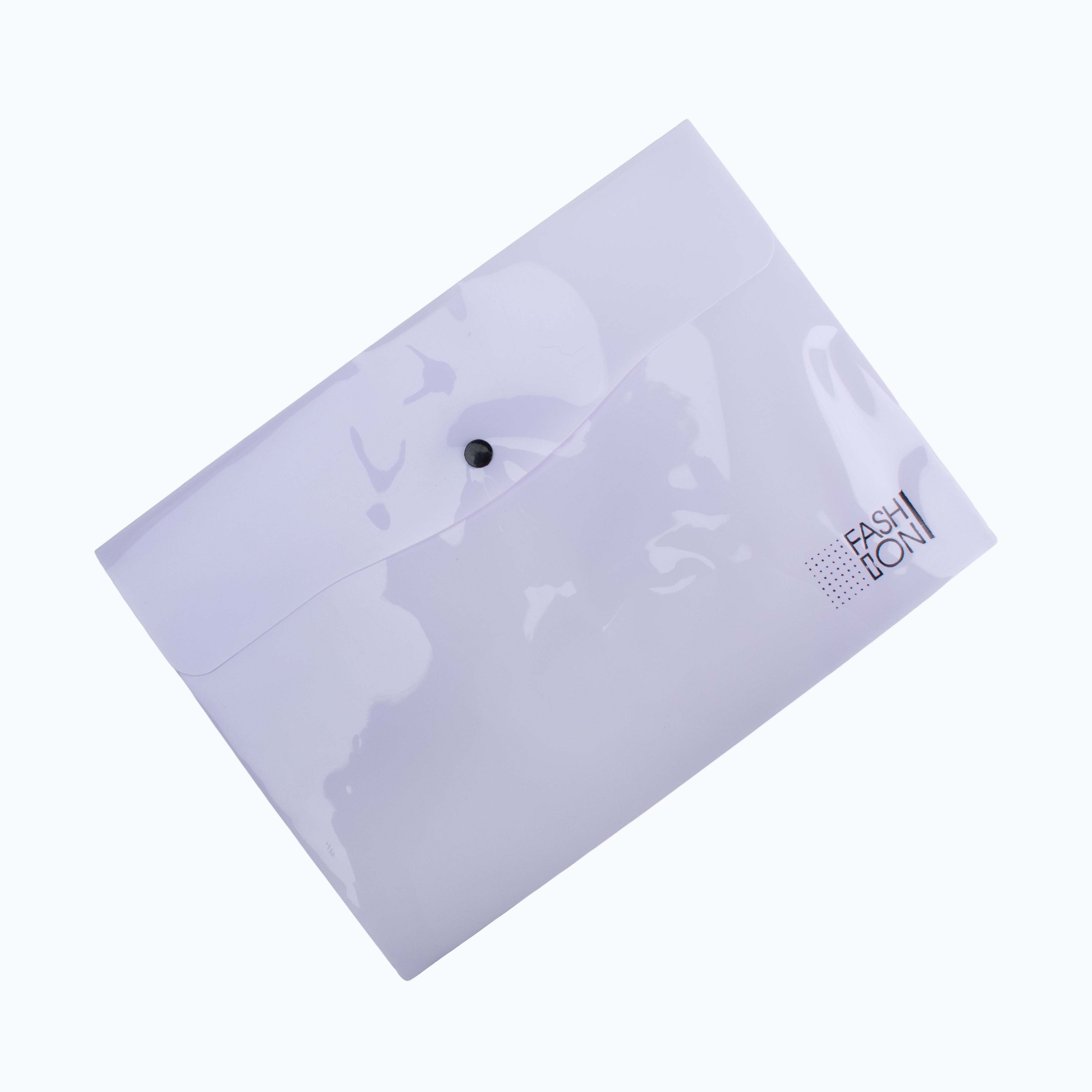 Button Folder Purple A4 1pc