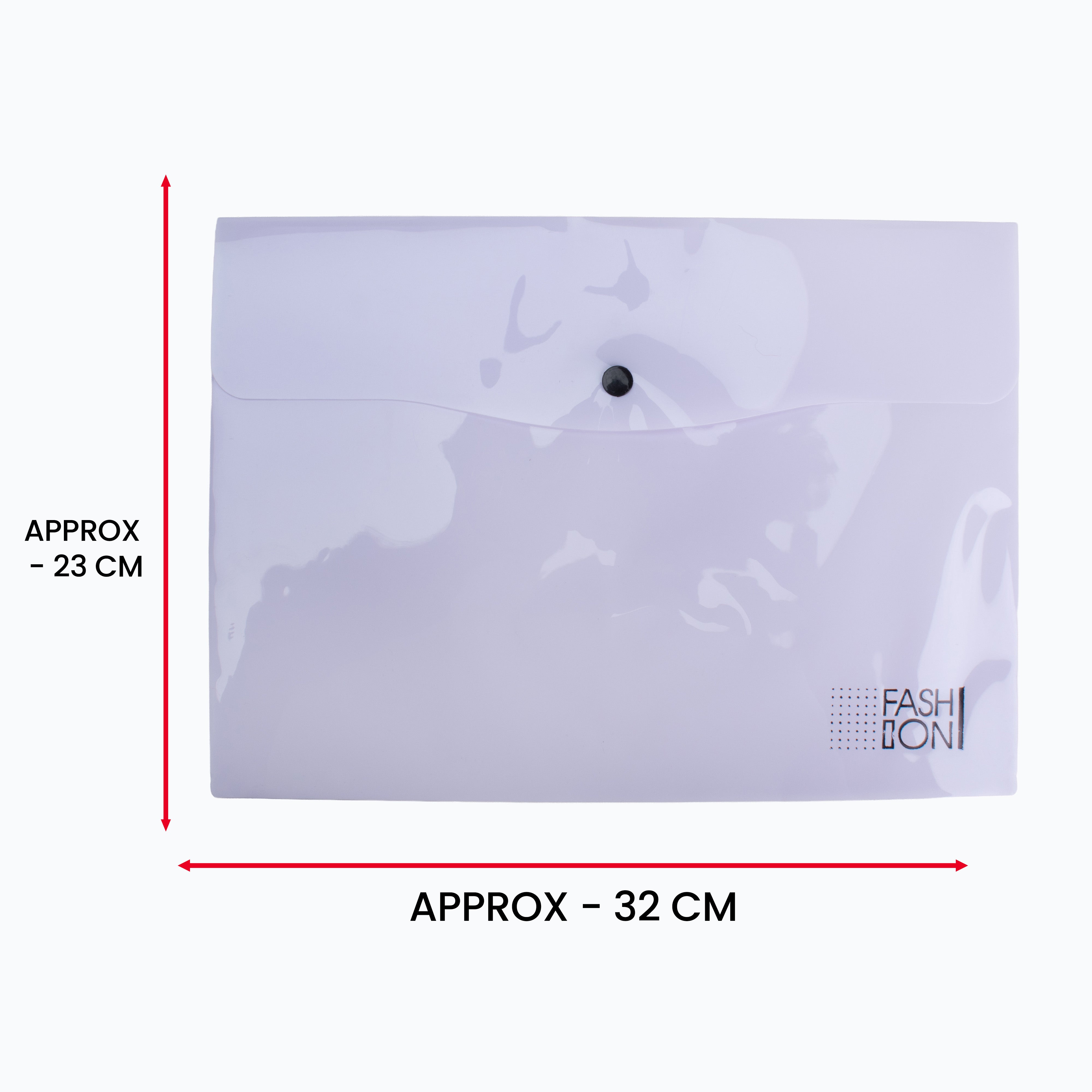 Button Folder Purple A4 1pc