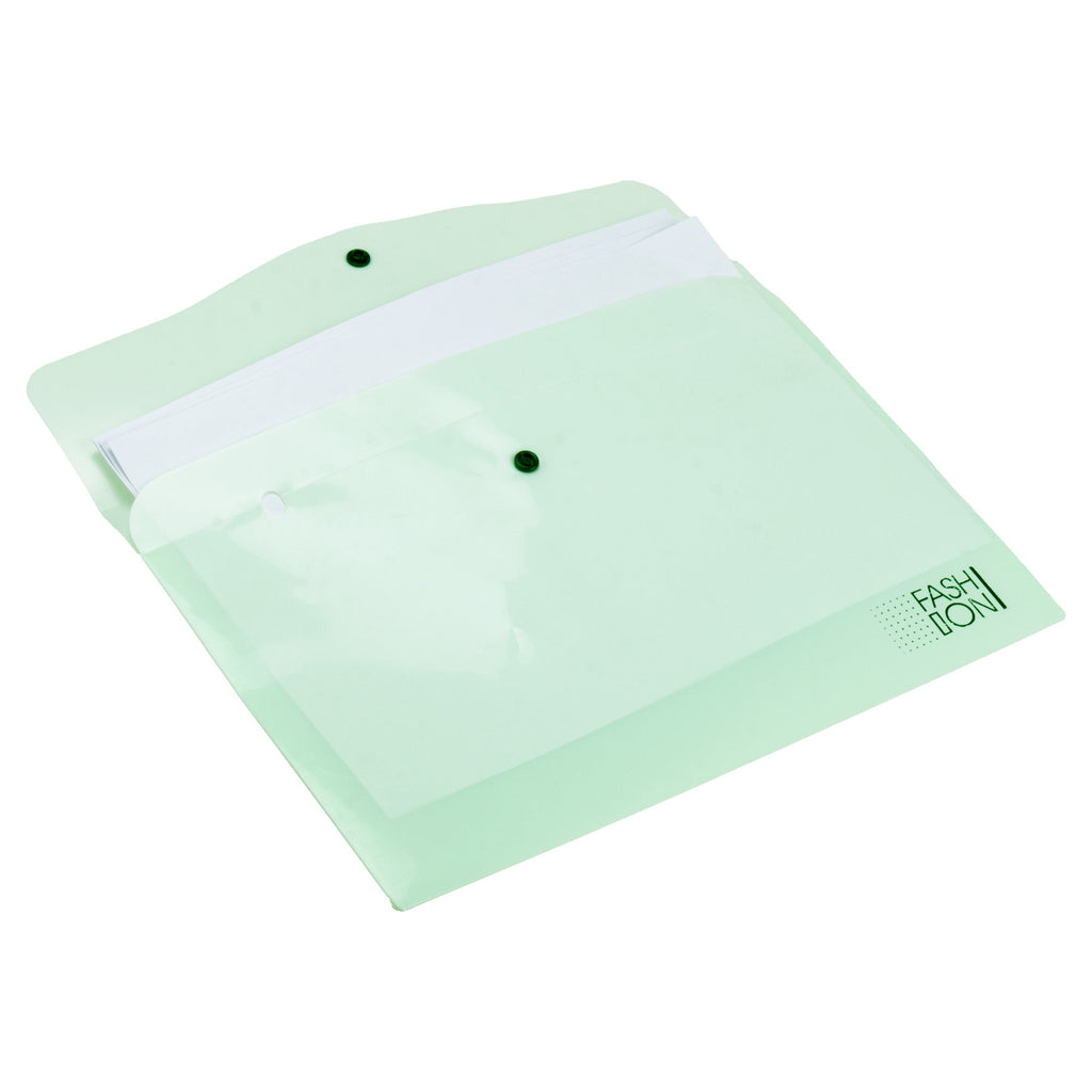 Button Folder Teal A4 1pc