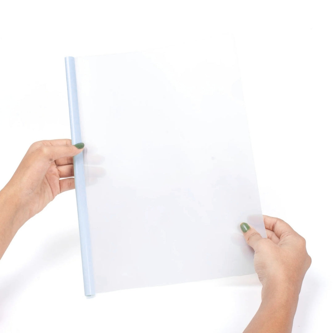 Stick File Milky White Blue A4 1pc