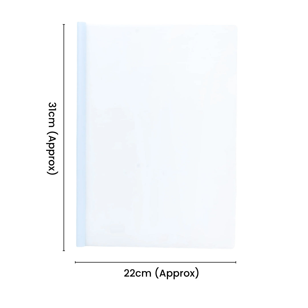 Stick File Milky White Blue A4 1pc