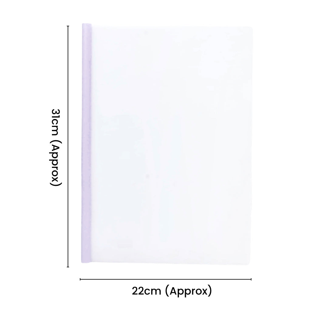 Stick File Milky White Purple A4 1pc