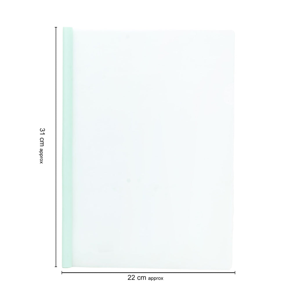 Stick File Milky White Teal A4 1pc