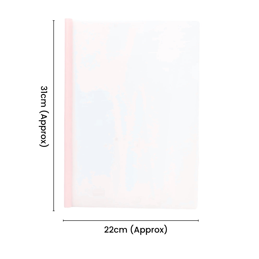 Stick File Milky White Pink A4 1pc