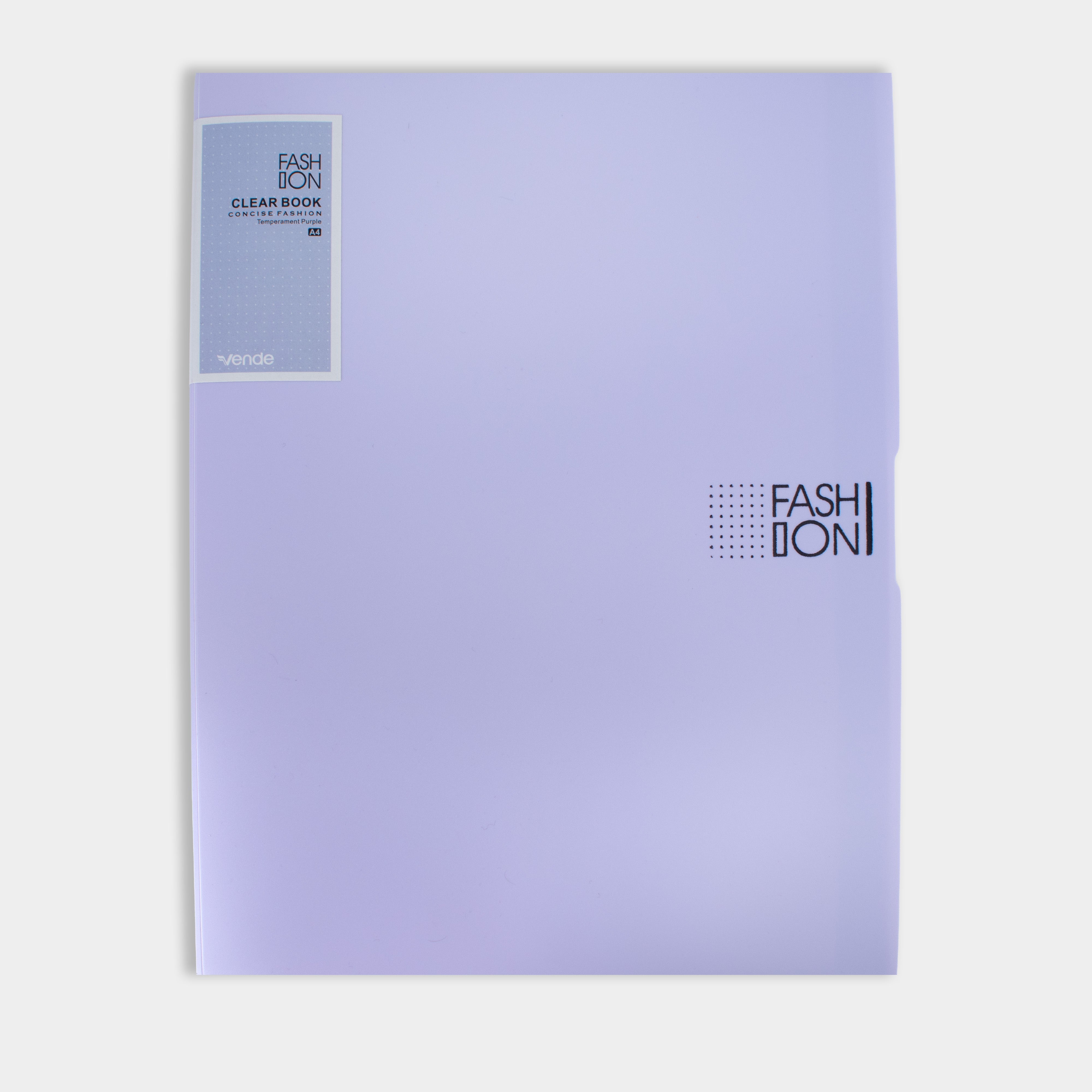 Display Folder Transparent 20 Leaves Purple A4 1pc