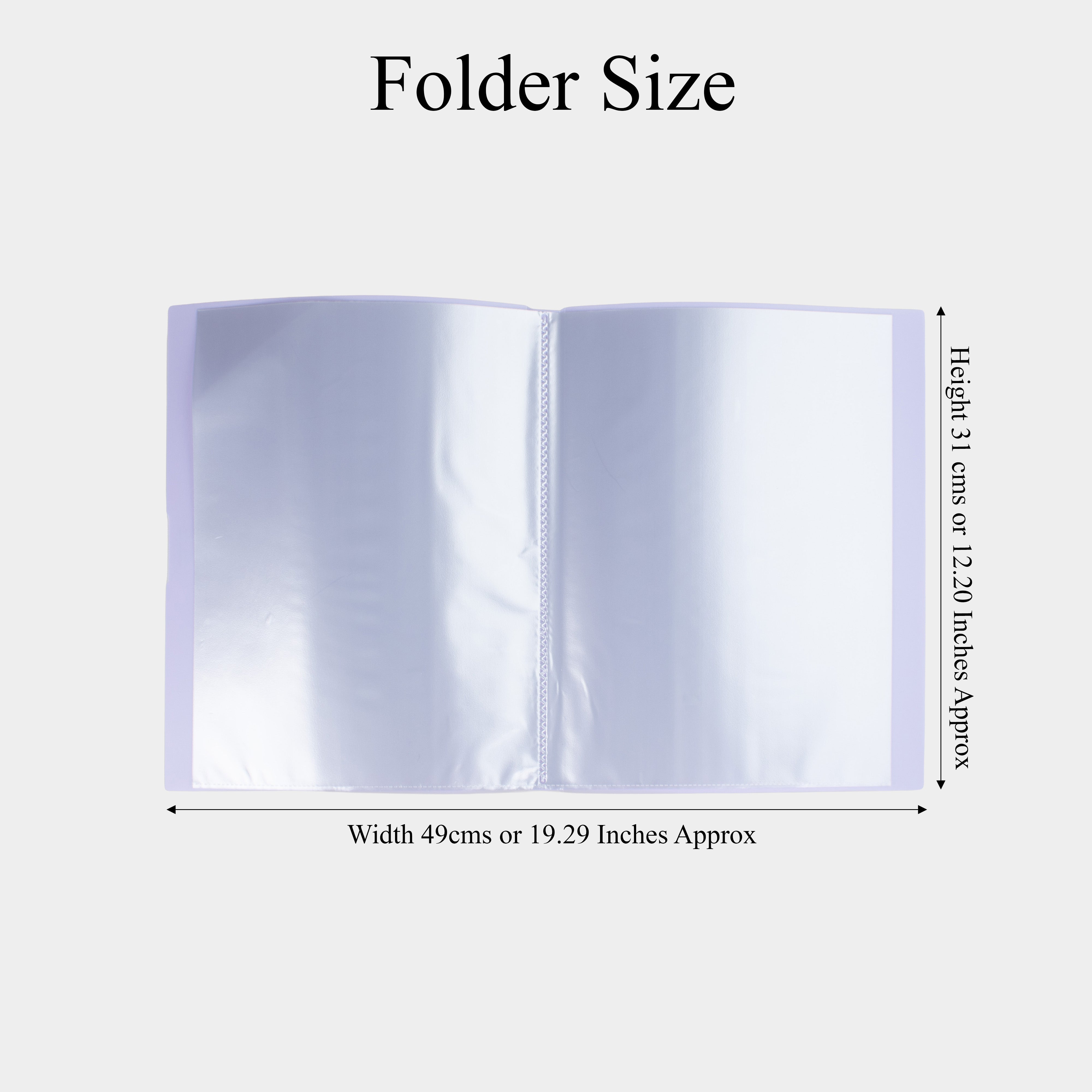 Display Folder Transparent 20 Leaves Purple A4 1pc