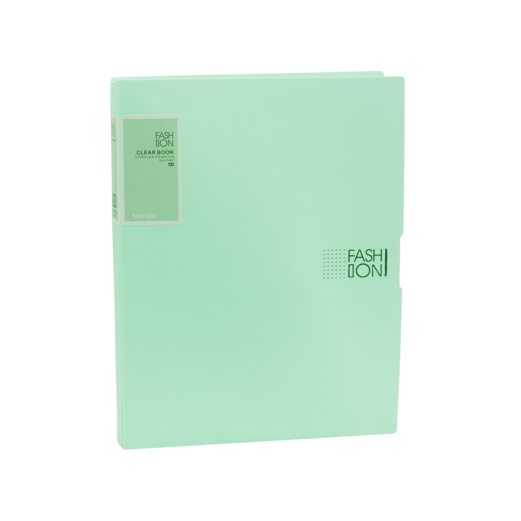 Display Folder Transparent 20 Leaves Teal A4 1pc
