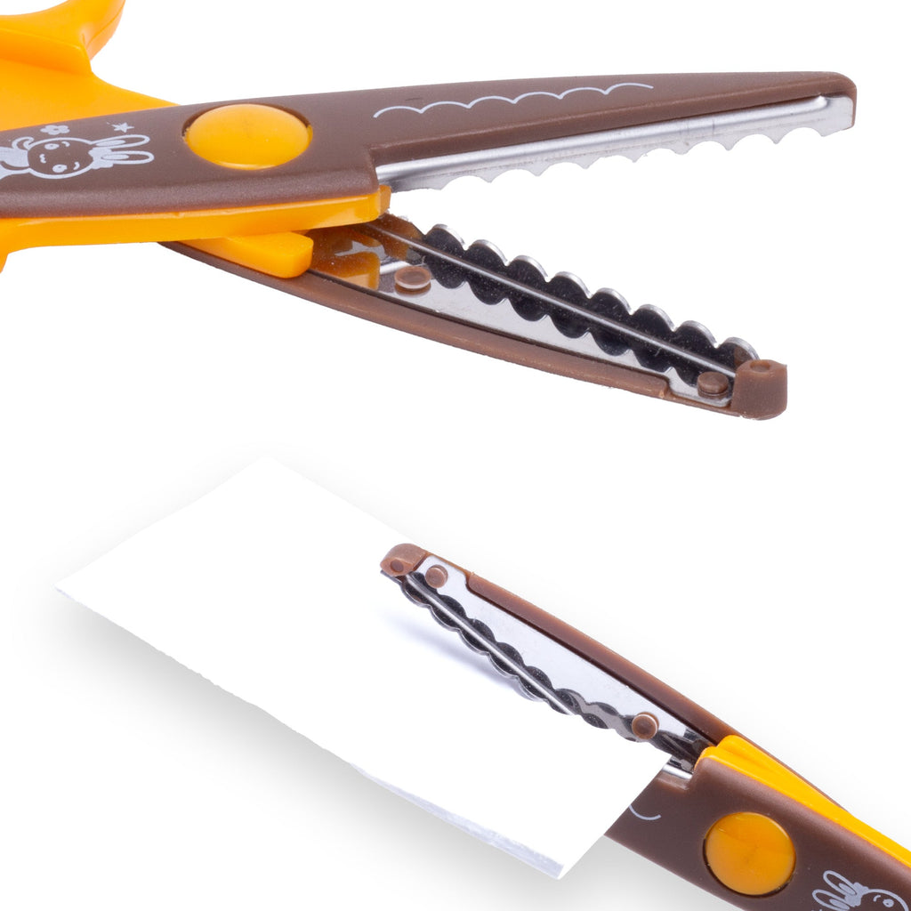 Kids Scissors Scallop Design Cutting 1pcs