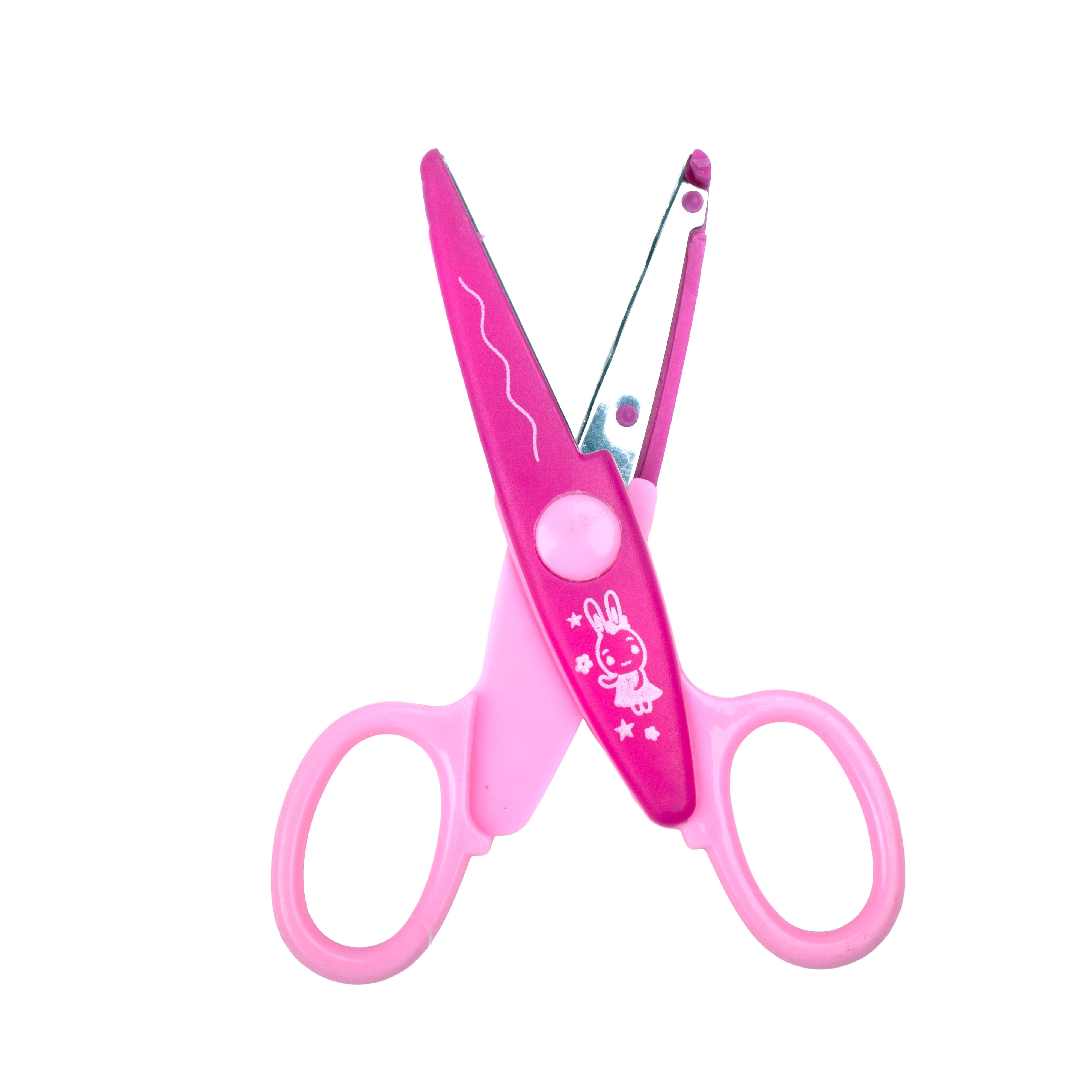 Kids Scissors Wave Design Cutting 1pcs