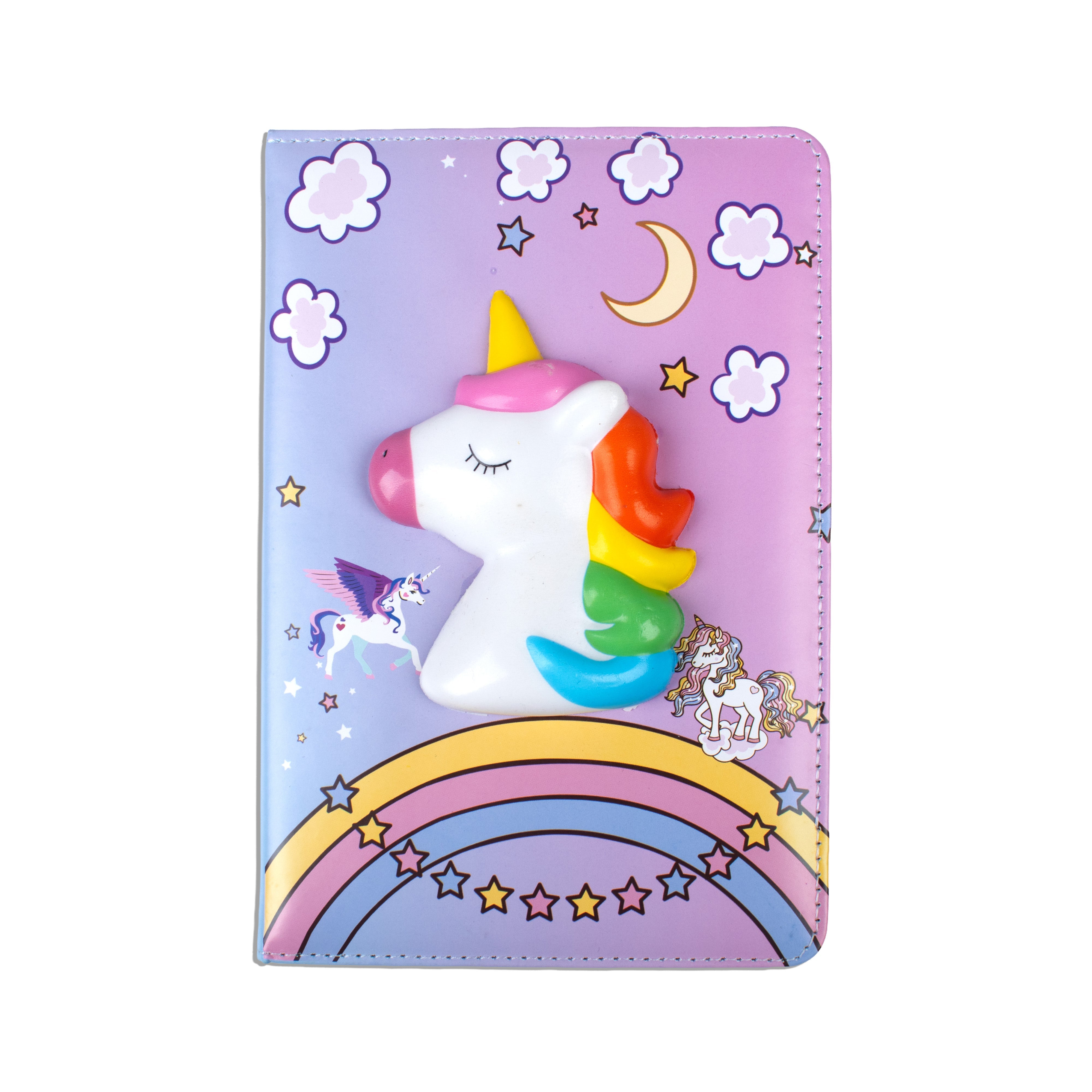 Softbound Ruled Notebook 3D Magical Unicorn A5 160Pages 1Book