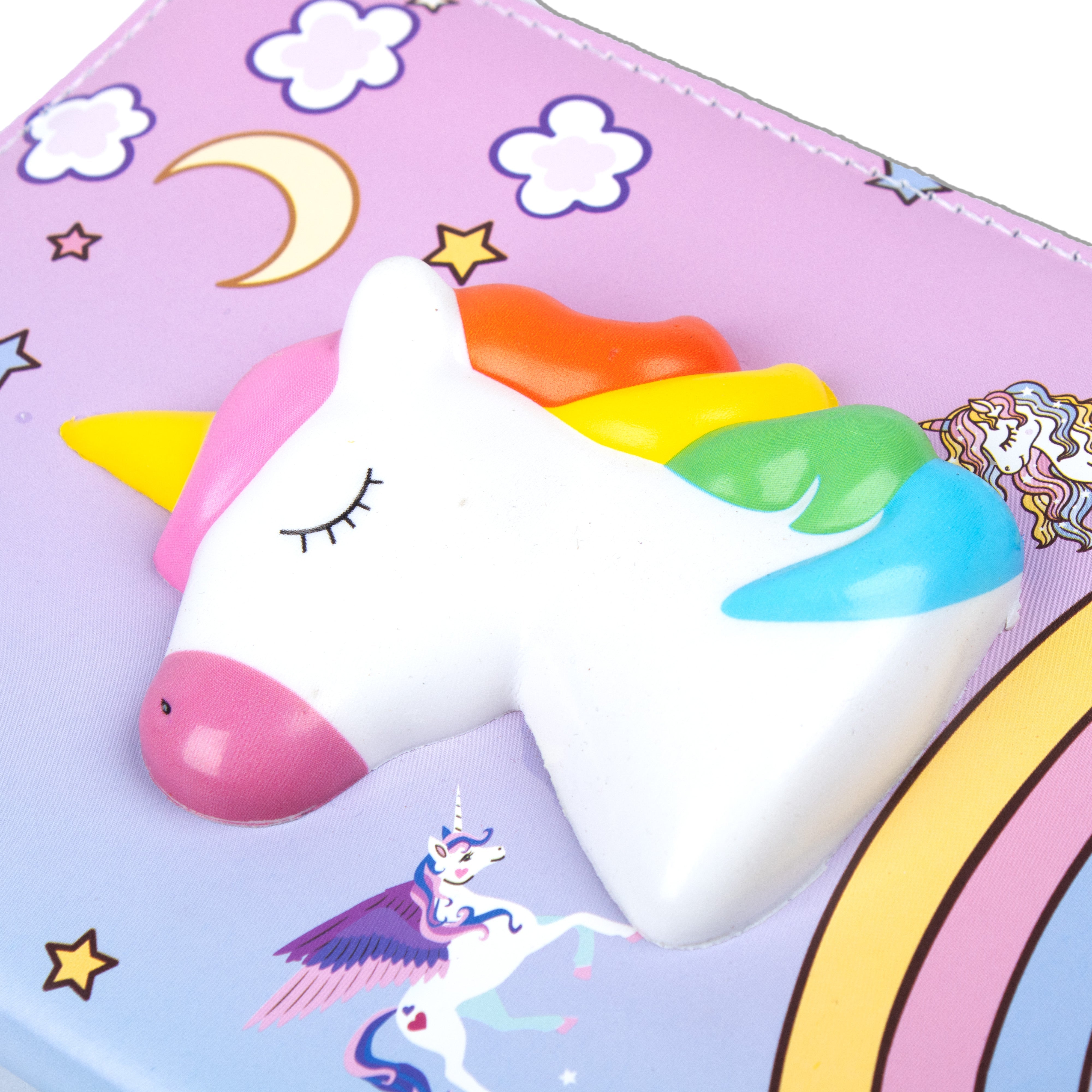 Softbound Ruled Notebook 3D Magical Unicorn A5 160Pages 1Book