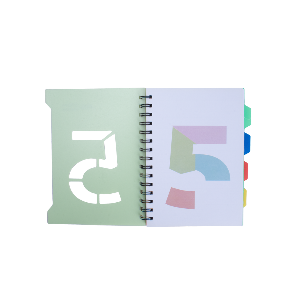 5Subject Ruled Noteook A5 Green 216Pages 1Book