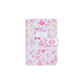 Hardbound Ruled Edge Printed Notebook With Magnetic Closure Floral Party Pink A6 224 Pages 1Book