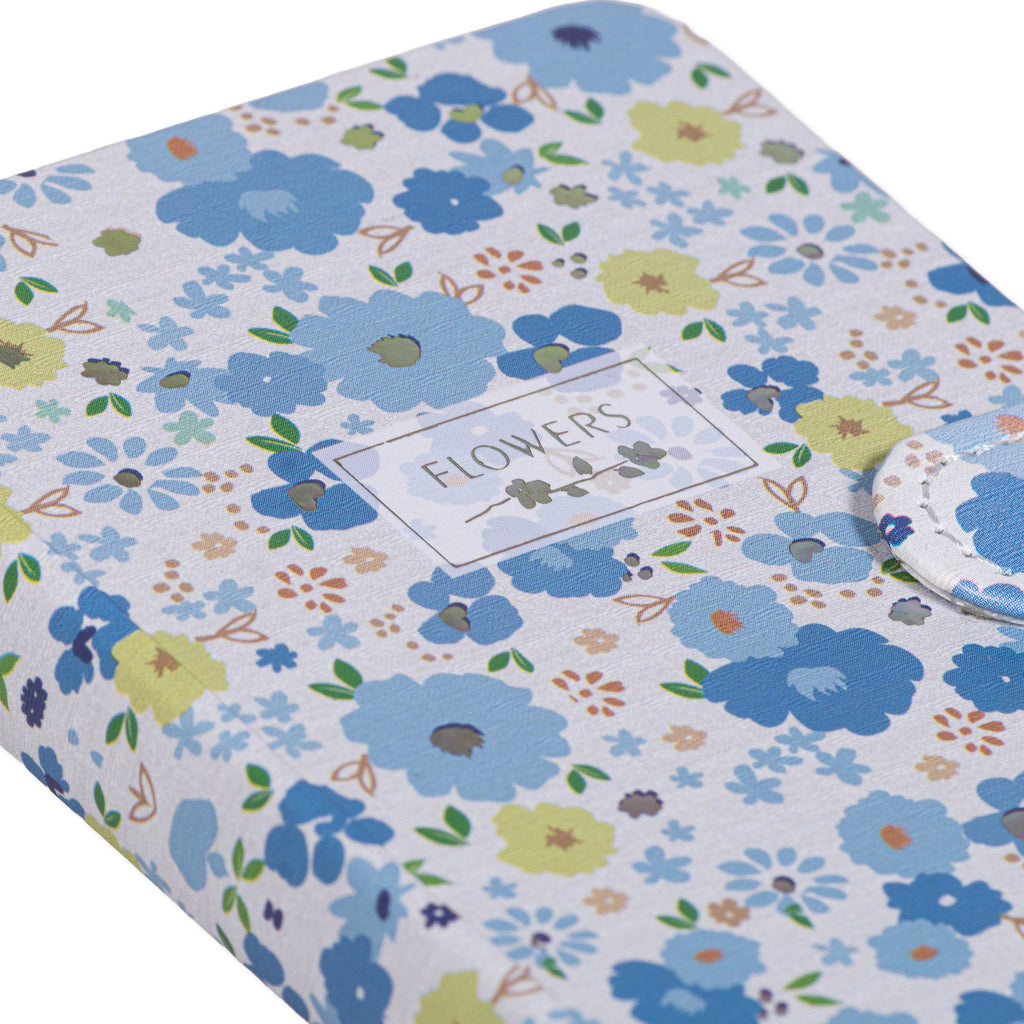 Hardbound Ruled Edge Printed Notebook With Magnetic Closure Floral Party Blue A6 224 Pages 1Book