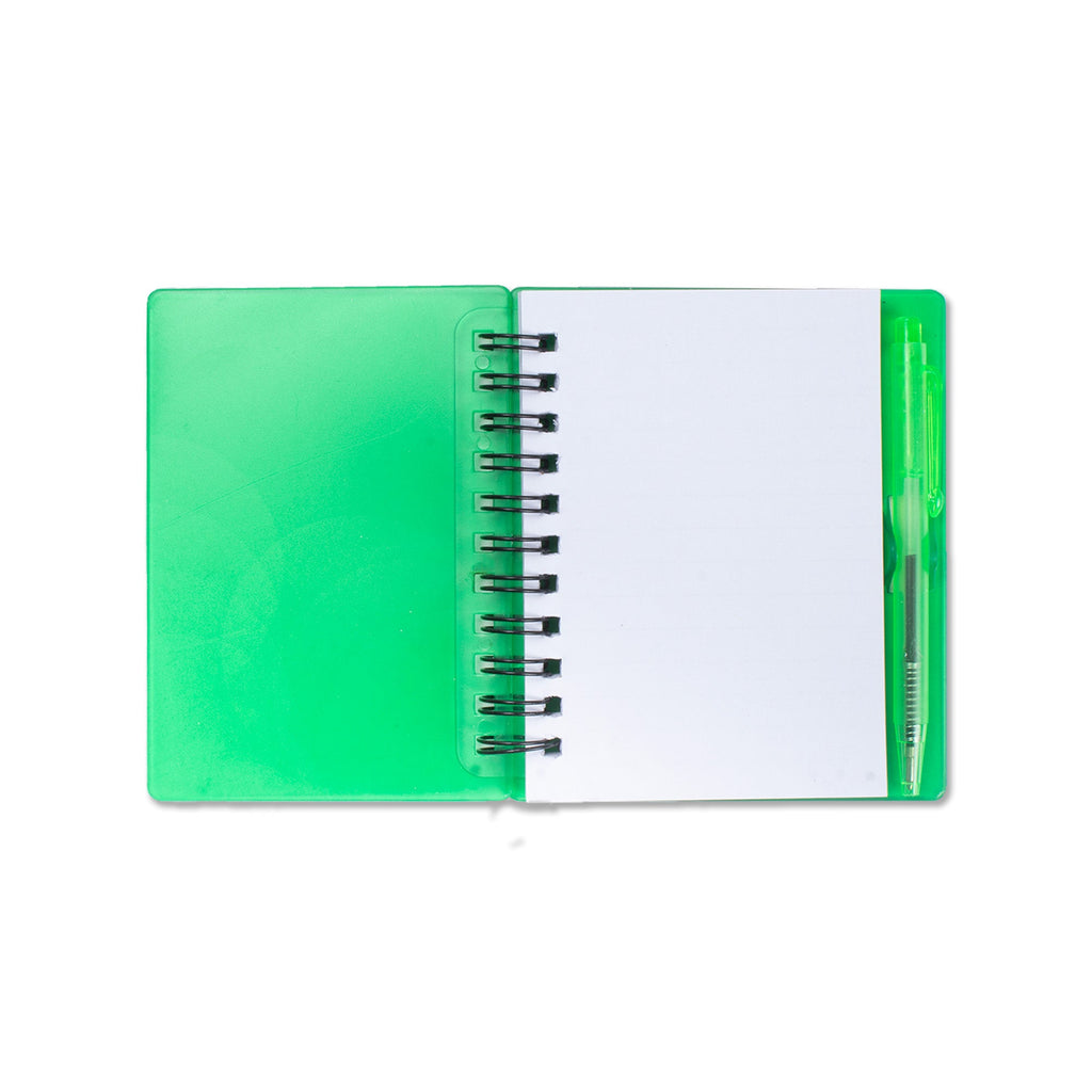 Mini Ruled Notebook With Pen Green 140Pages 1Book