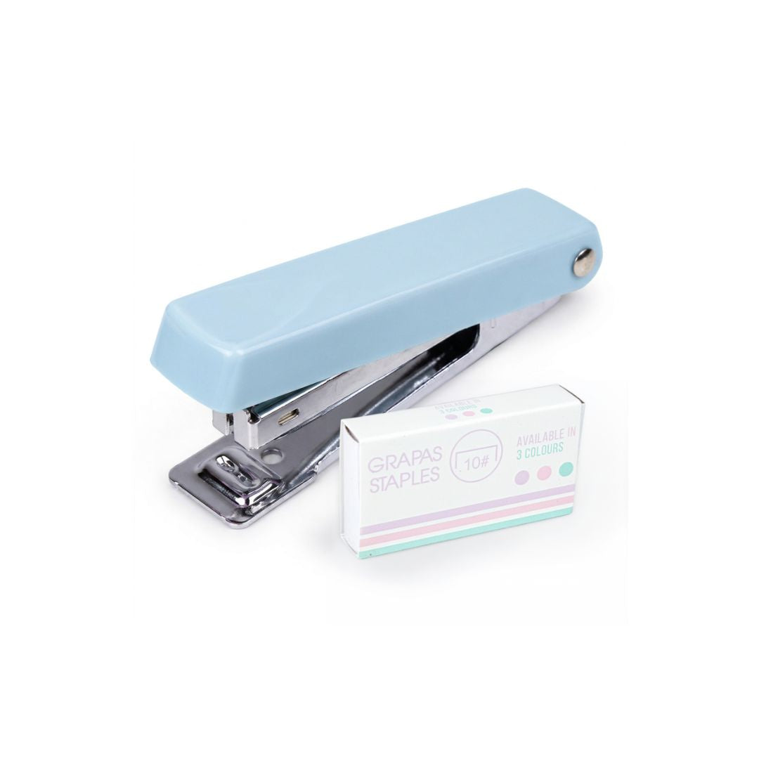 Stapler with Stapler Pin No.10 Blue 1set Blister