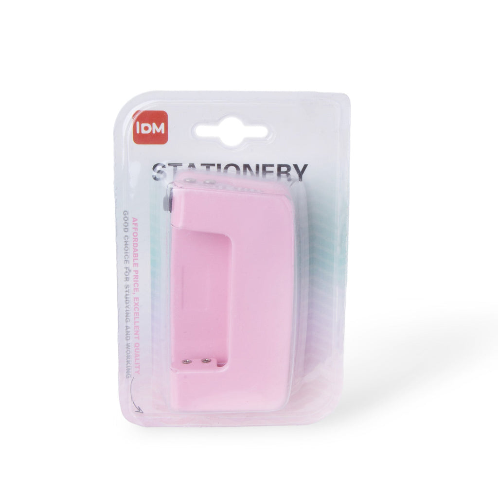 Double Hole Punch Pink 1pc Blister