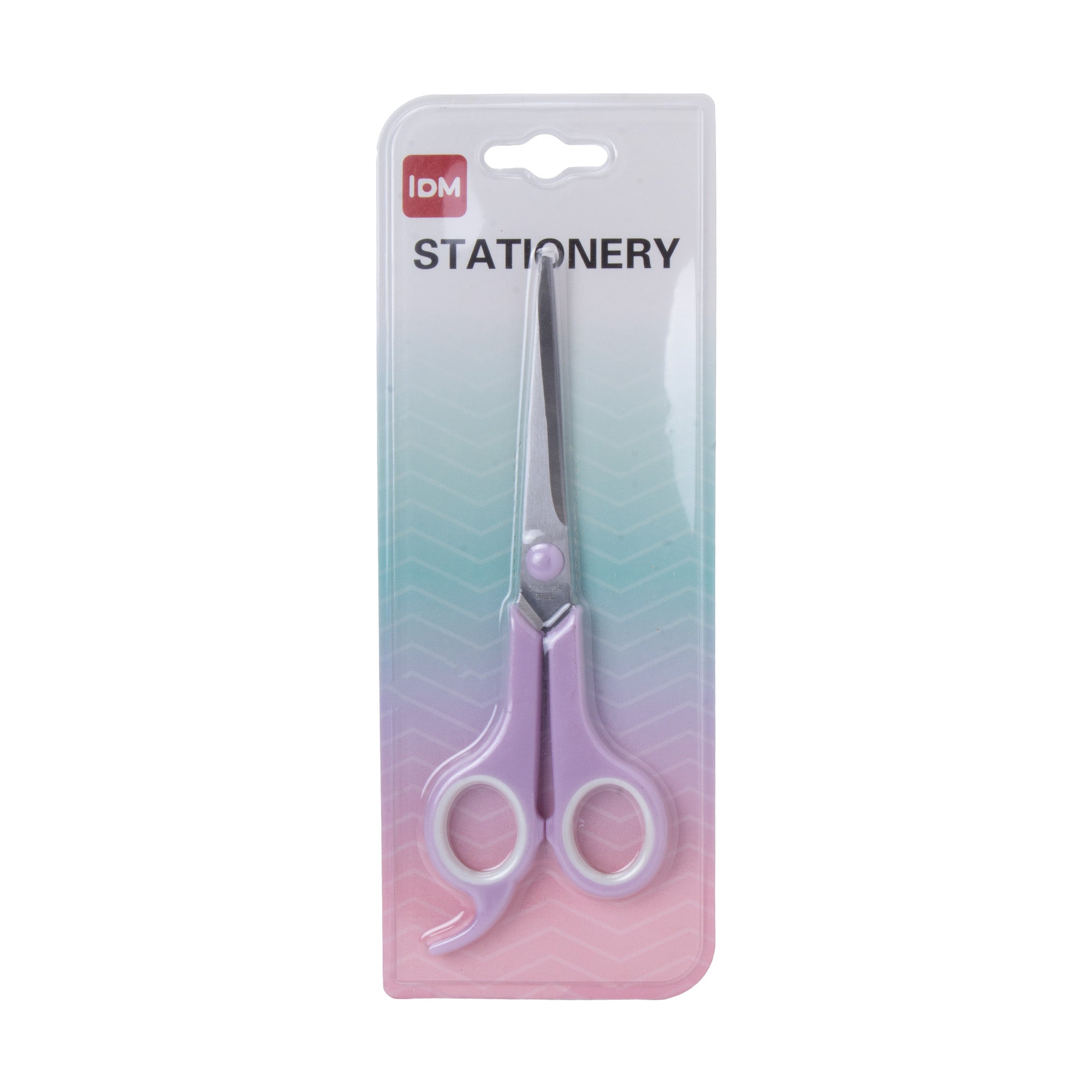 Scissor Stainless Steel Soft Grip 182mm Purple 1pc Blister