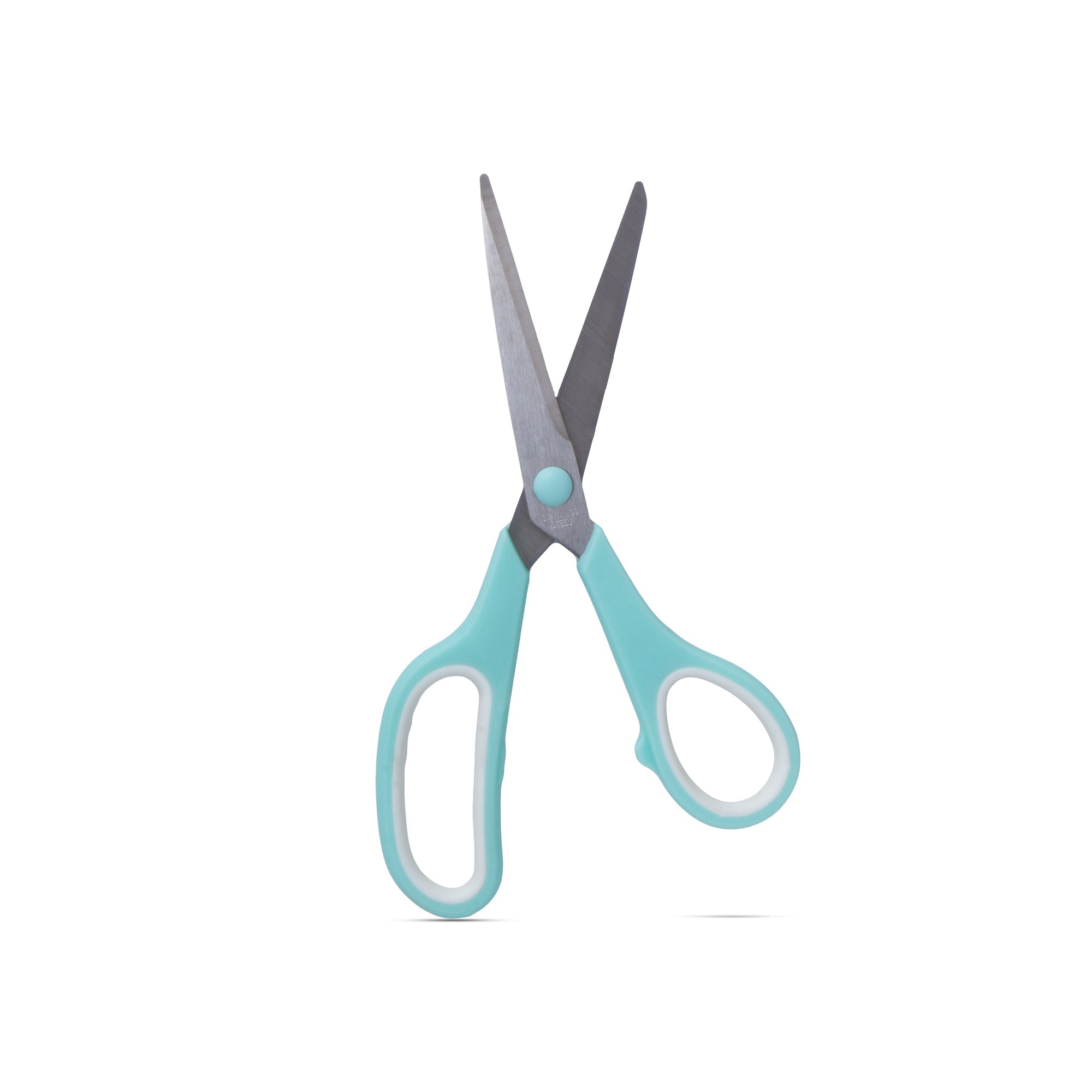 Scissor Stainless Steel Soft Grip 140mm & 190mm Teal 2pcs Set Blister