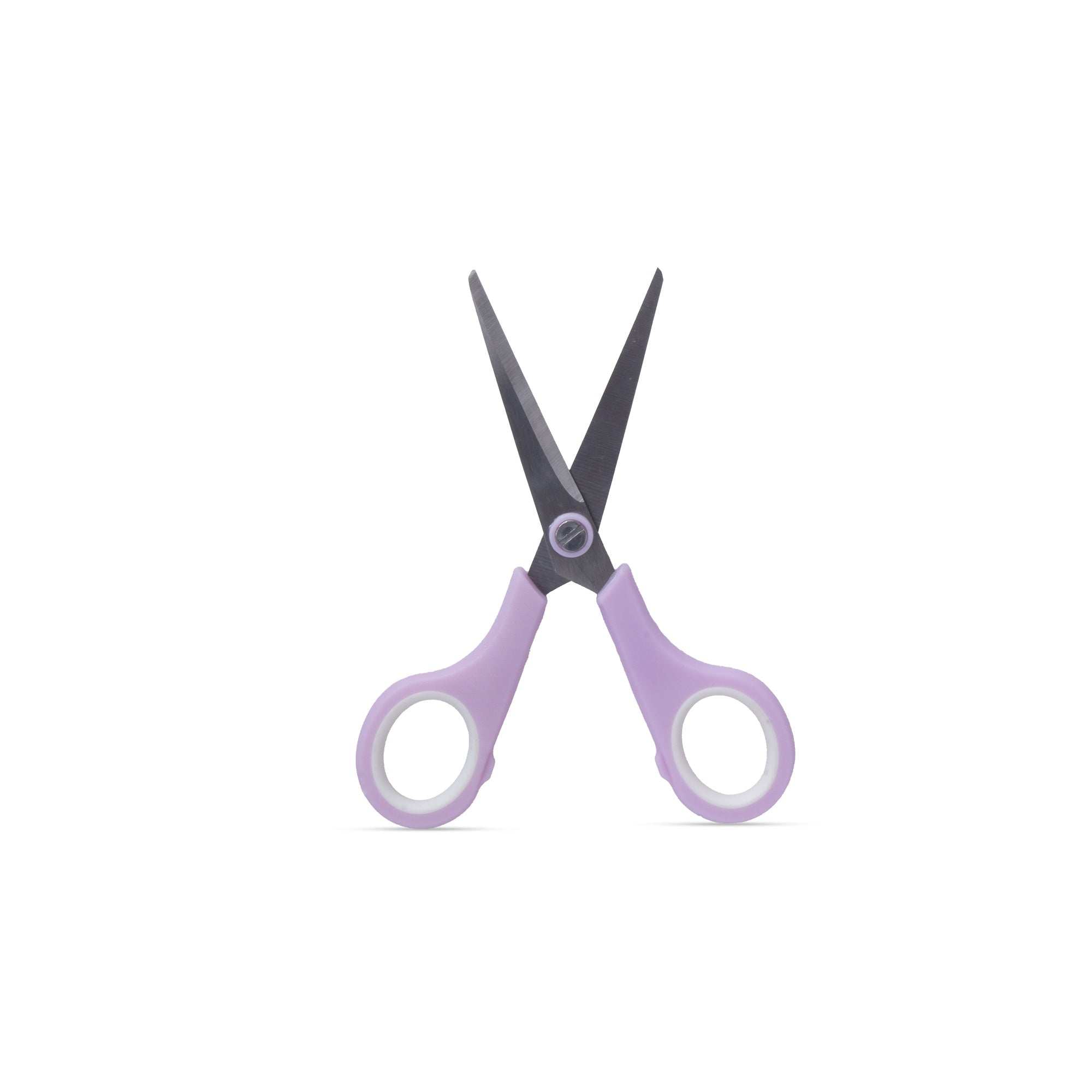 Scissor Stainless Steel Soft Grip 140mm & 190mm Purple 2pcs Set Blister