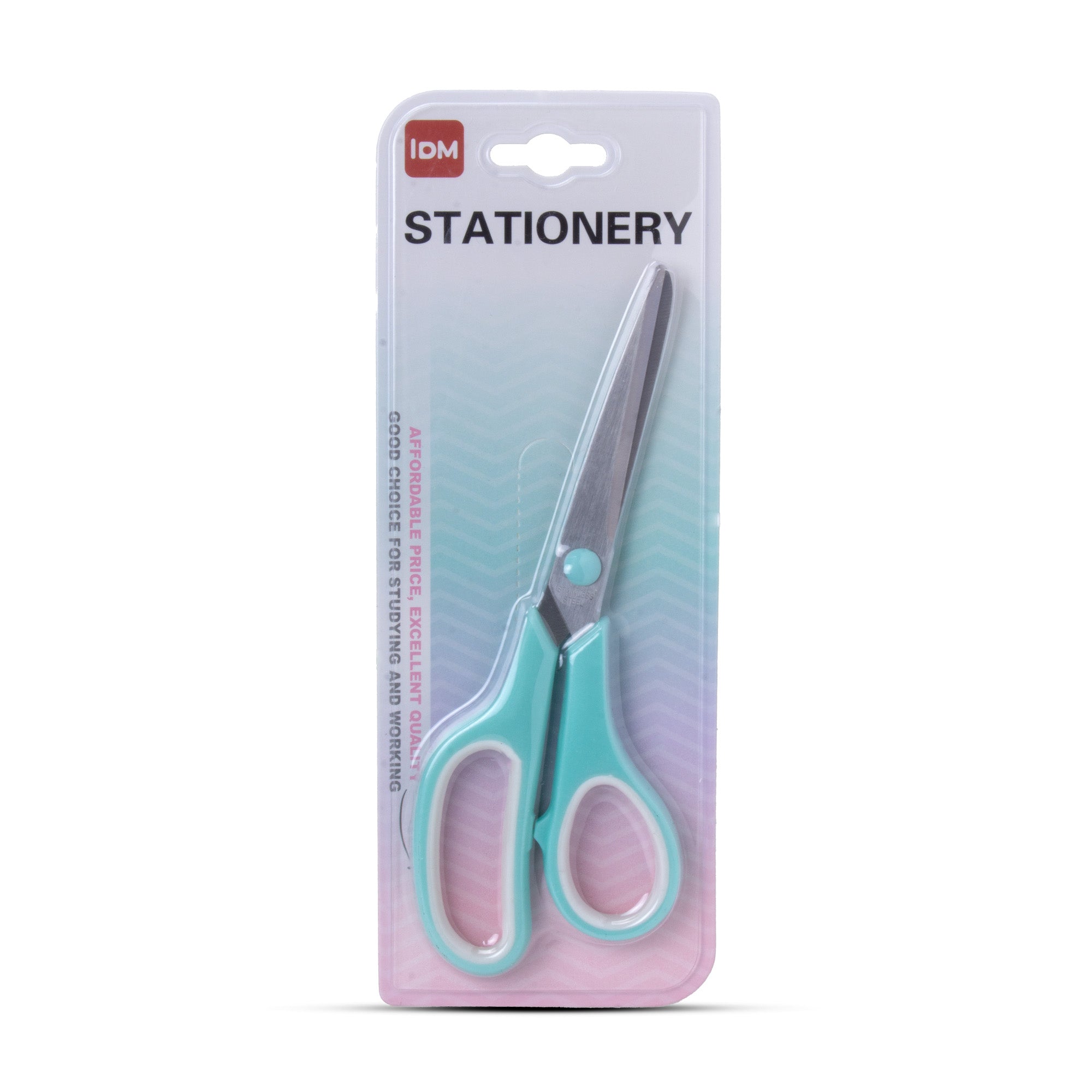 Scissor Stainless Steel Soft Grip 190mm Teal 1pc Blister