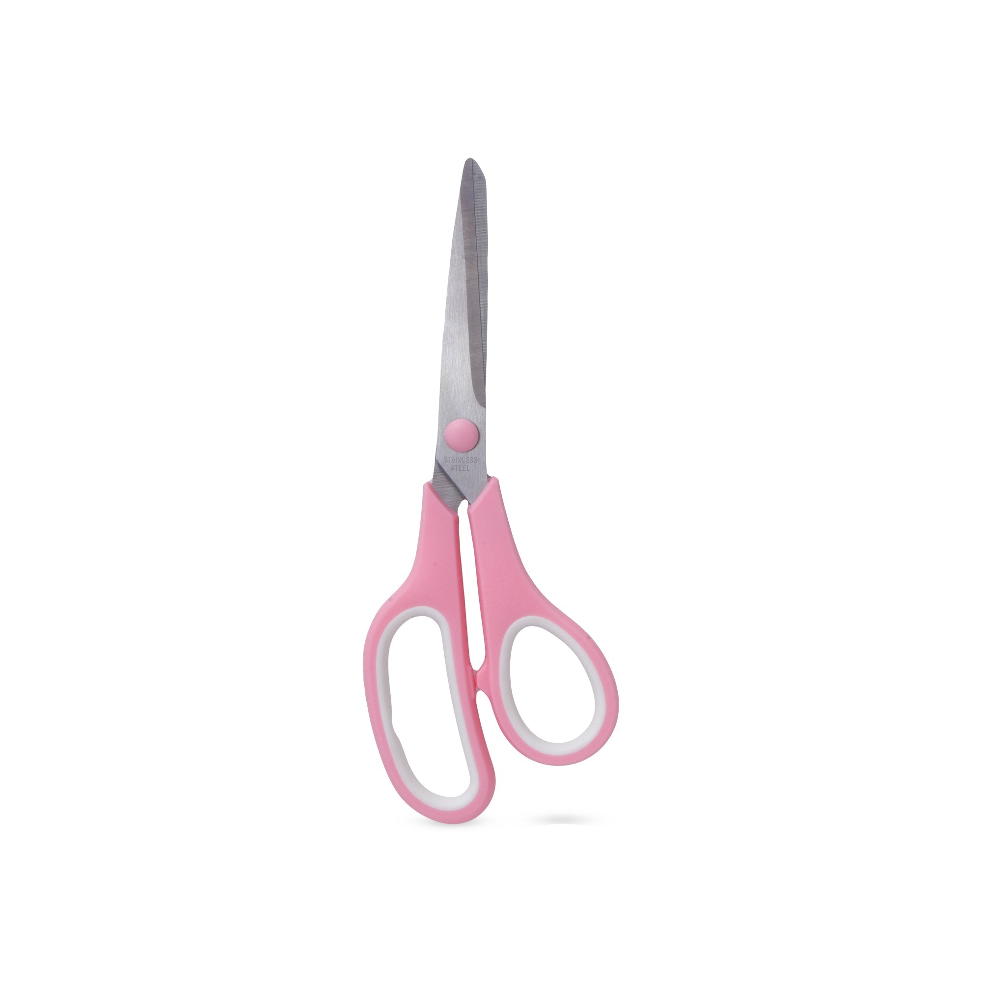 Scissor Stainless Steel Soft Grip 190mm Pink 1pc Blister
