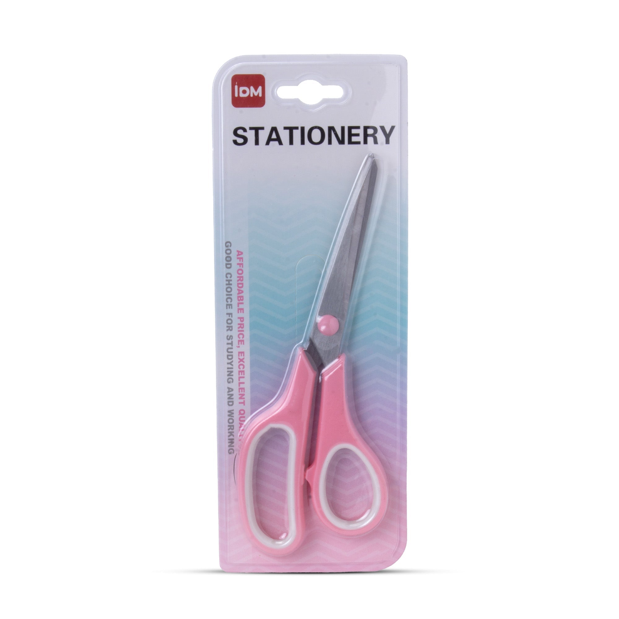 Scissor Stainless Steel Soft Grip 190mm Pink 1pc Blister