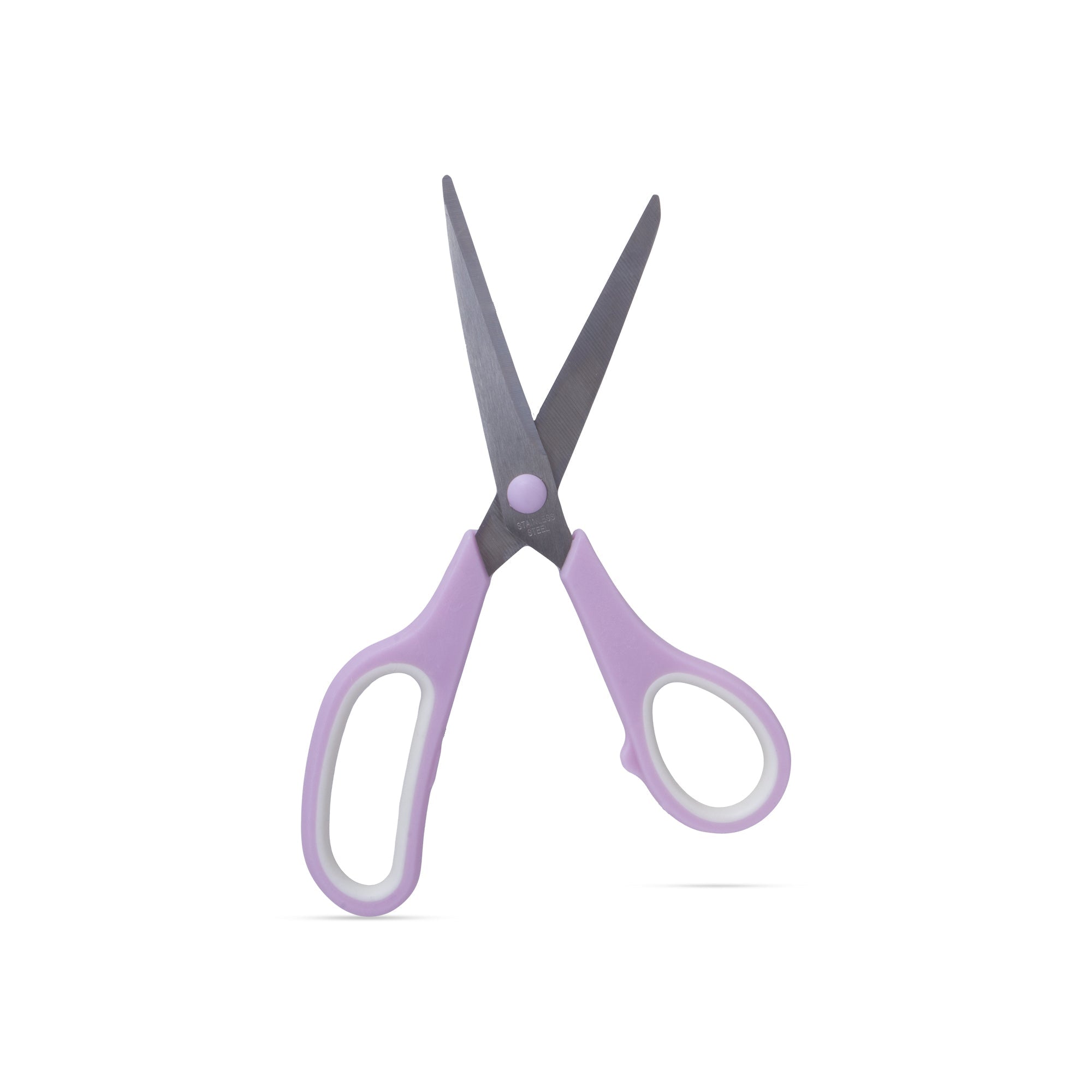 Scissor Stainless Steel Soft Grip 190mm Purple 1pc Blister