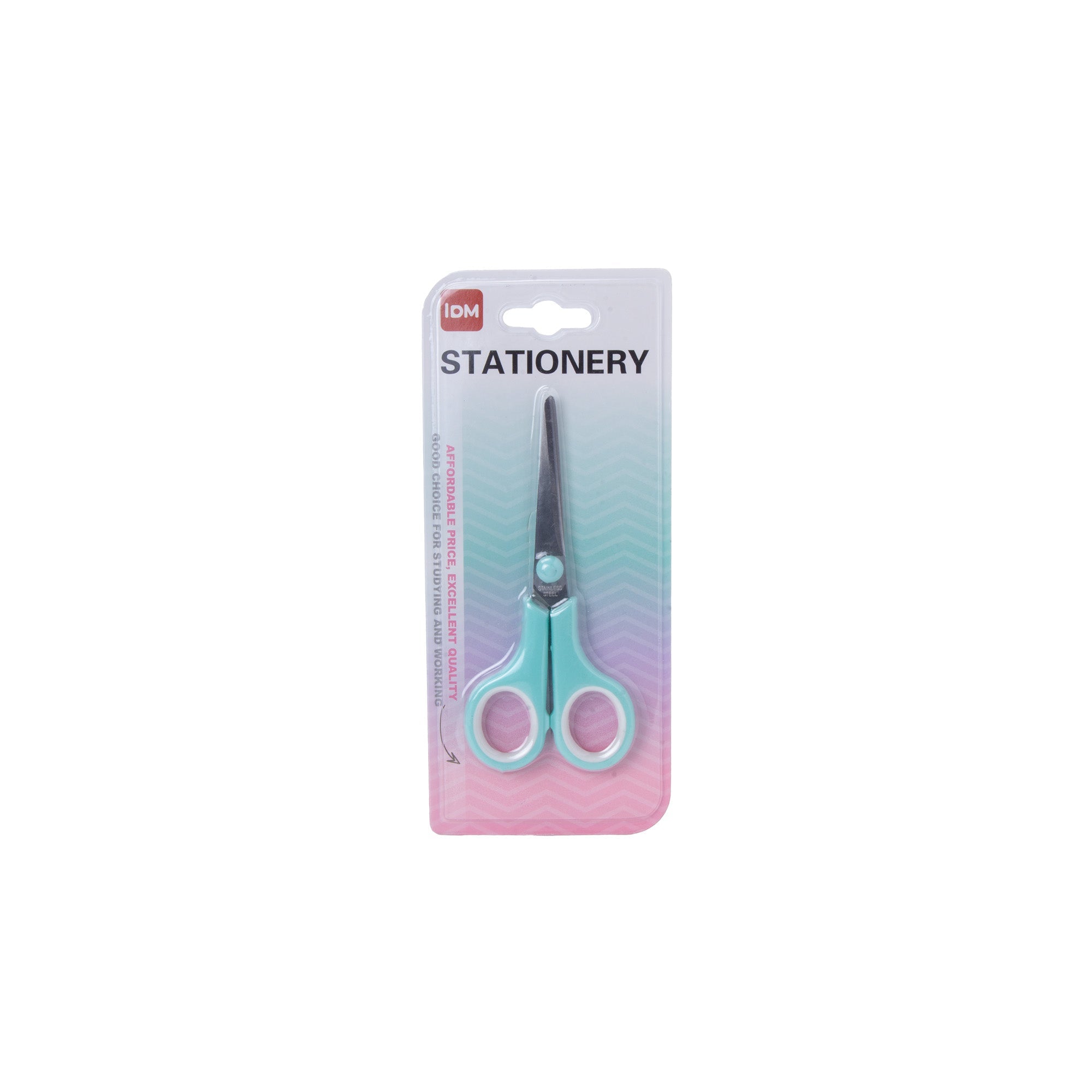 Scissor Stainless Steel Soft Grip 140mm Teal 1pc Blister