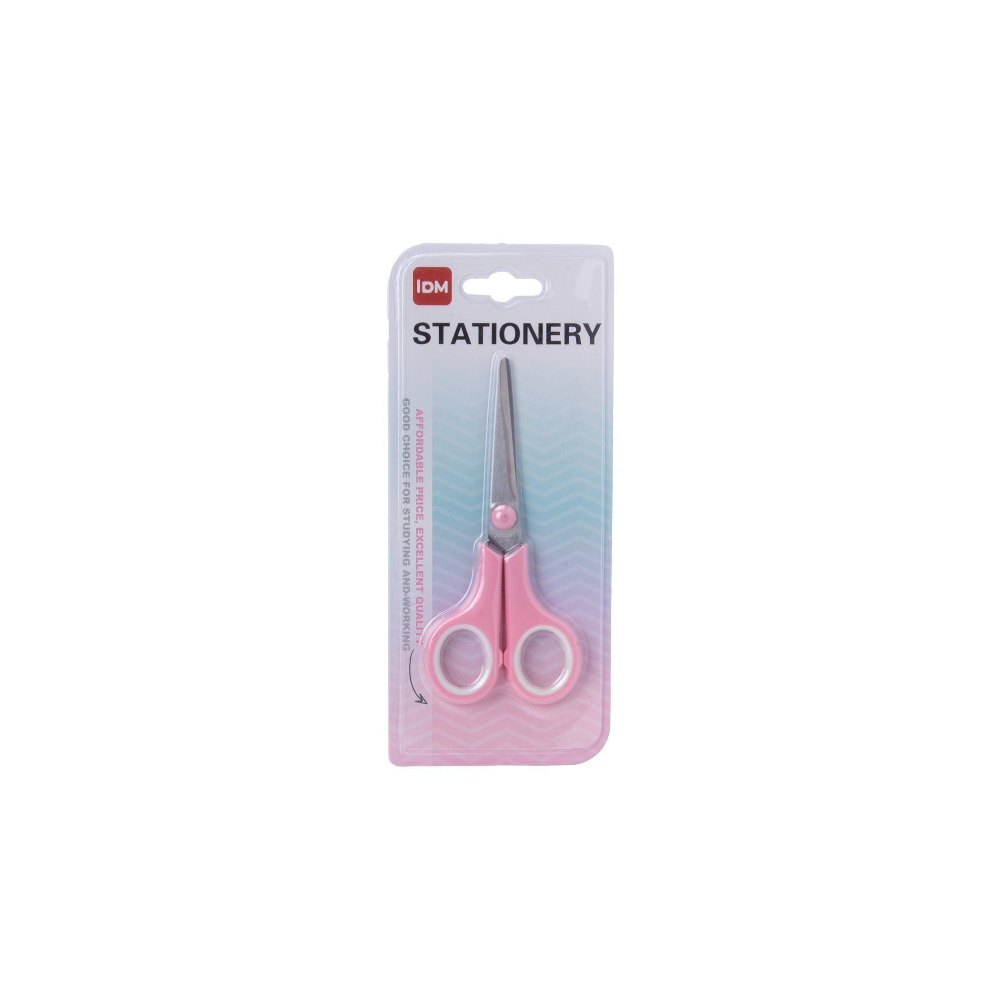Scissor Stainless Steel Soft Grip 140mm Pink 1pc Blister