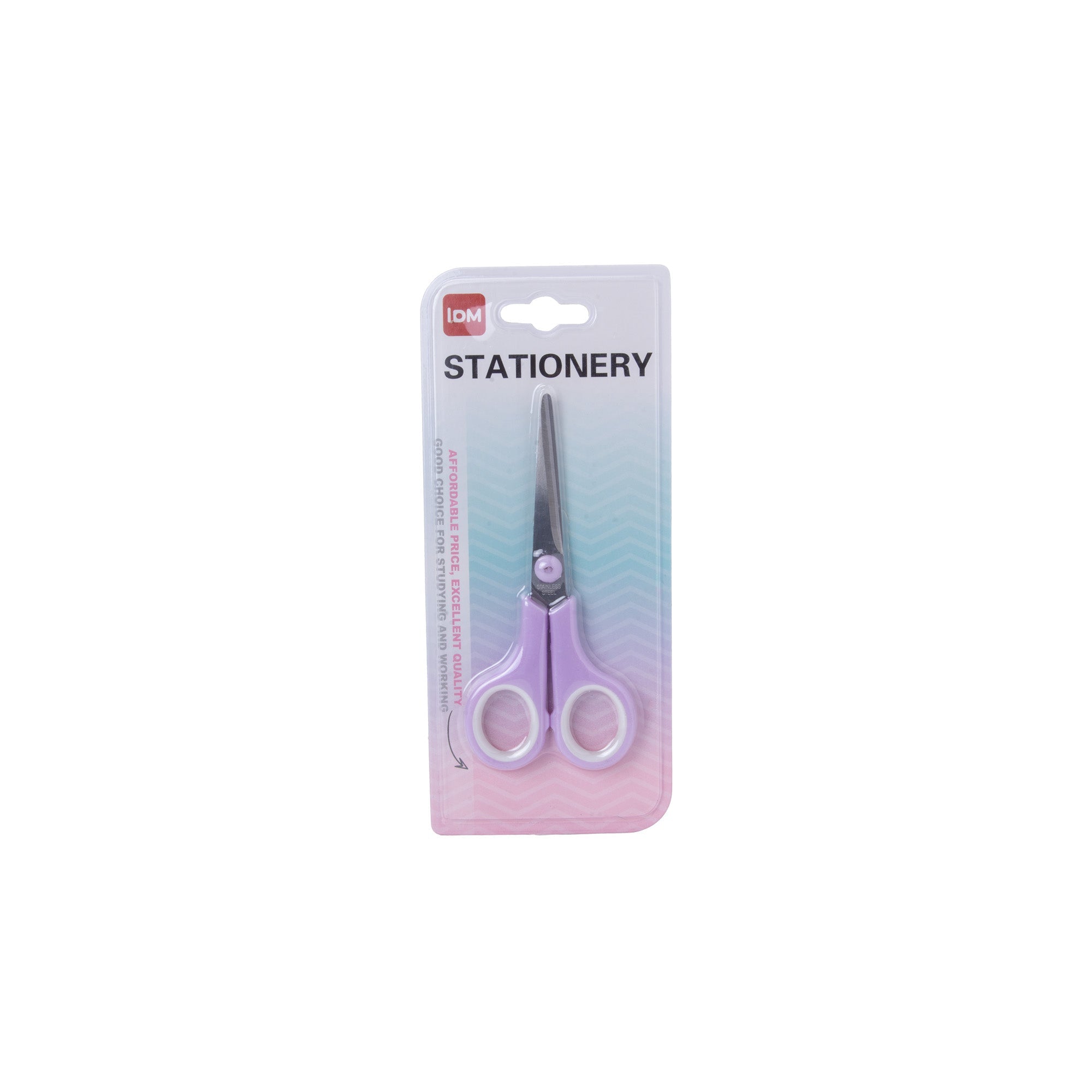 Scissor Stainless Steel Soft Grip 140mm Purple 1pc Blister