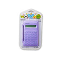Mini Calculator With Flip Cover Battery Operated Lavender 8 Digit 1 Pc