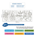Repositionable Creative Colouring Paper Roll Princess 3mtr X W38cm 1 BOX