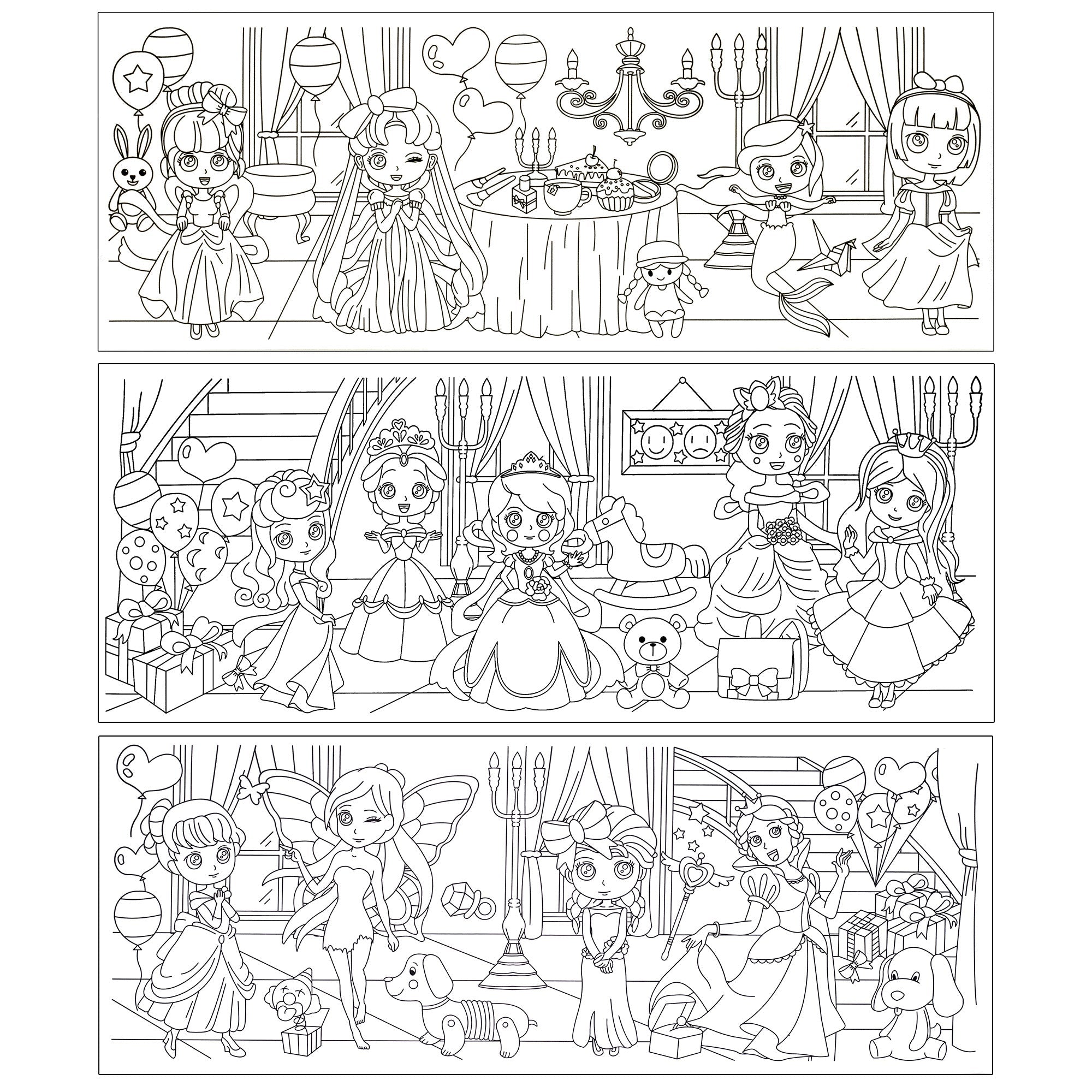 Repositionable Creative Colouring Paper Roll Princess 3mtr X W38cm 1 BOX