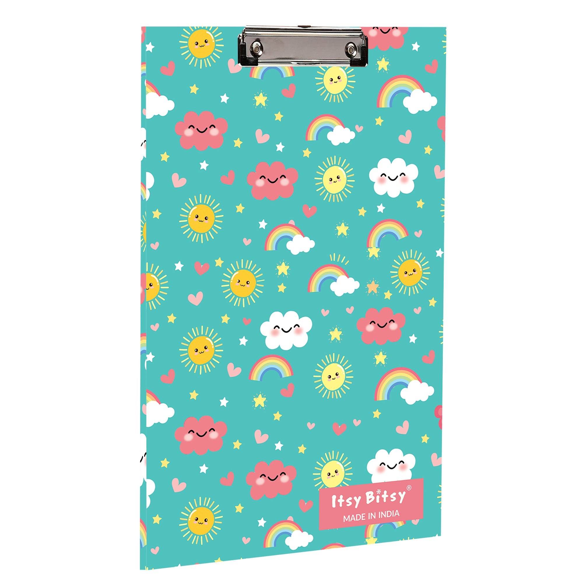 MDF Clipboard Sunshine & Rainbow L 8.66 X W 12.59 in 5.5mm Thick 1pc