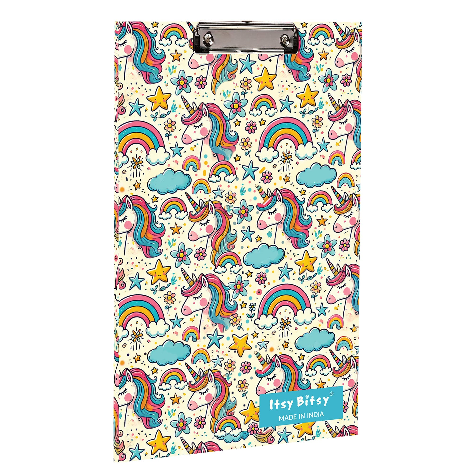MDF Clipboard Rainbow Unicorn L 8.66 X W 12.59 in 5.5mm Thick 1pc